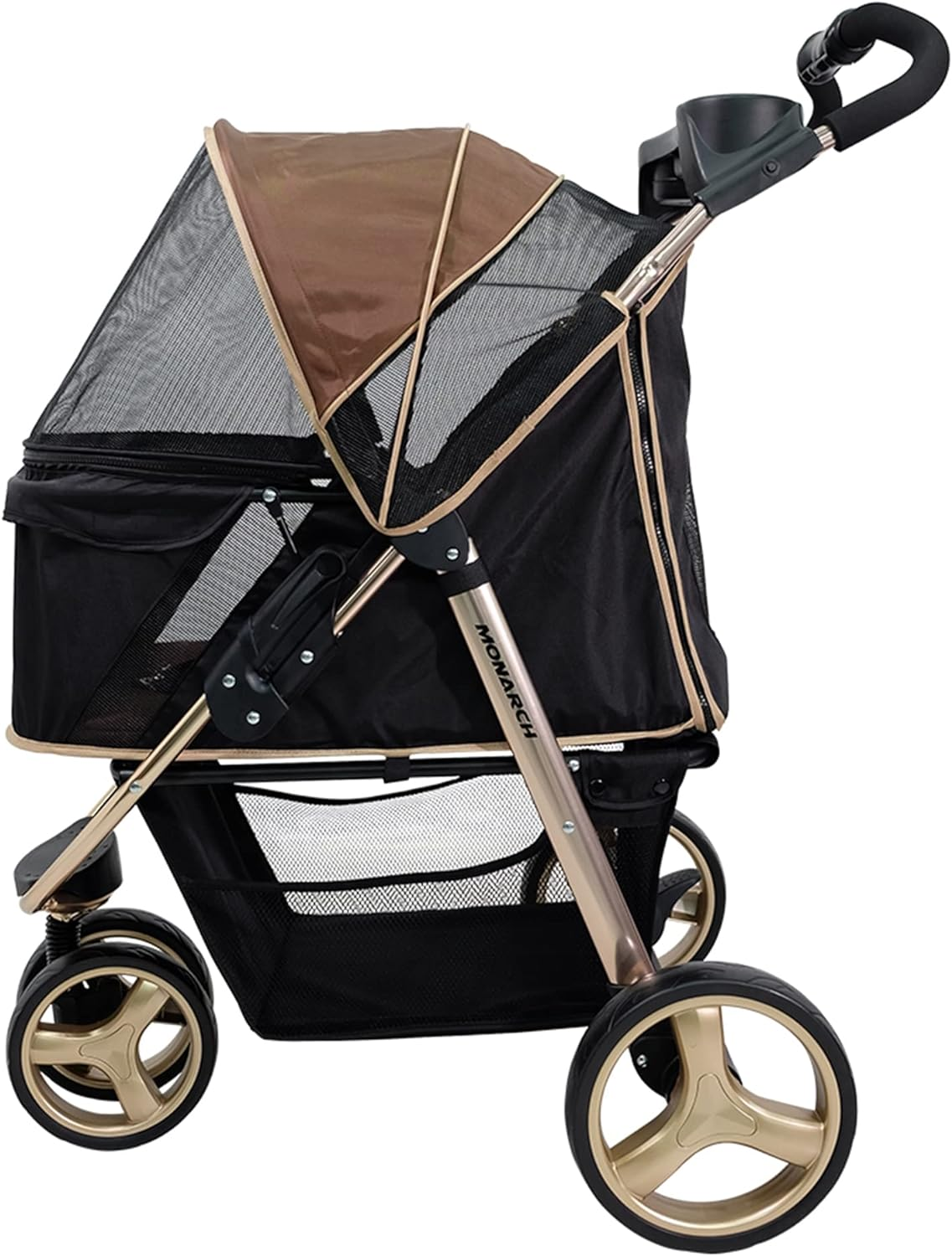 Ibiyaya Monarch Premium Pet Jogger Stroller, Luxury Gold image number 3