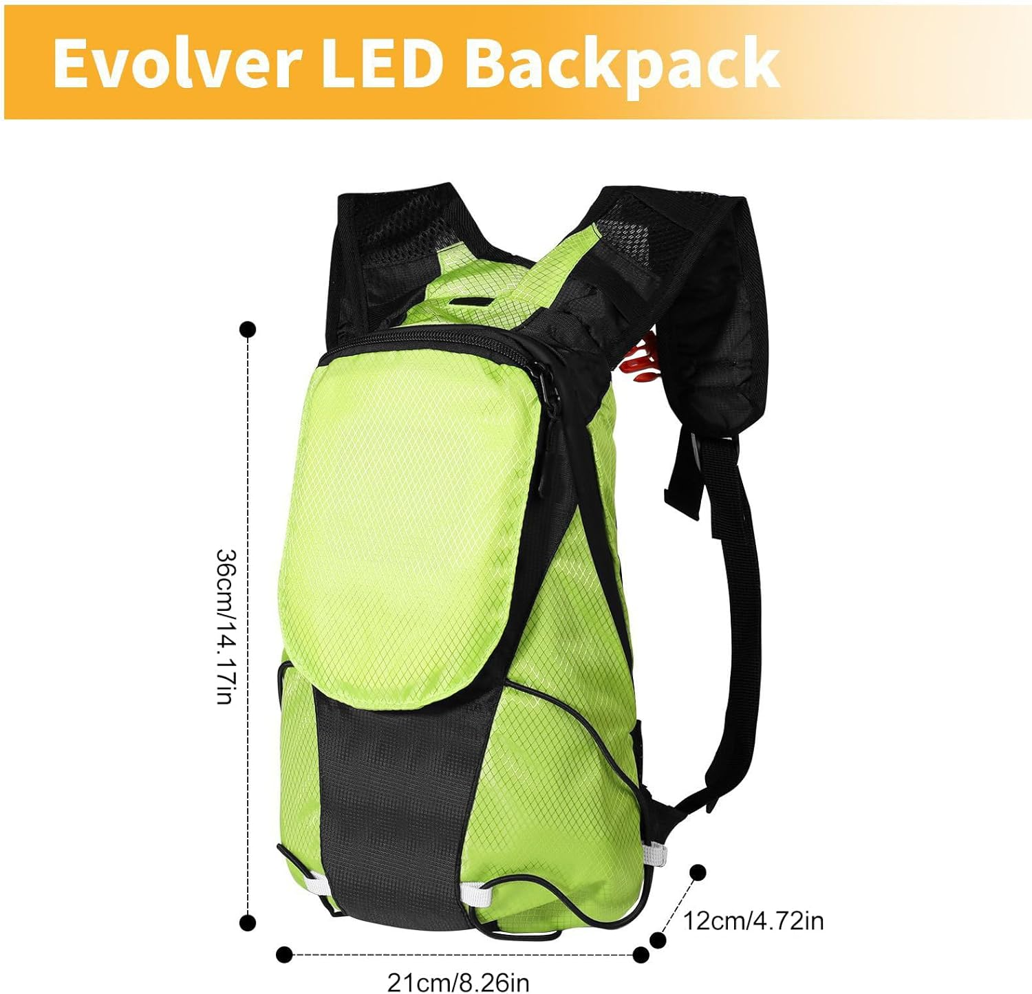 LED Bookbag - Atmosphere Lighted Bag,Multifunctional LED Glow Backpack for Urban, Hiking, Travel, Camping, Riding, Running, Commuting, Women, Men
