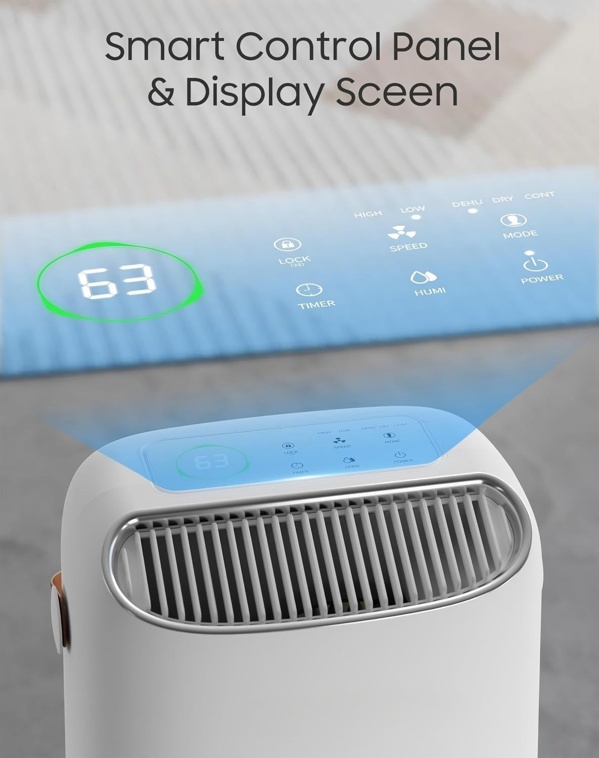 400M&sup2; (4500 Sq Ft) 21L/Day Dehumidifier for Basement,Home,Bathroom,Bedroom with Drain Hose,Most Efficient Energy Star 2025,Intelligent Humidity Control,3 Modes,24H Timer