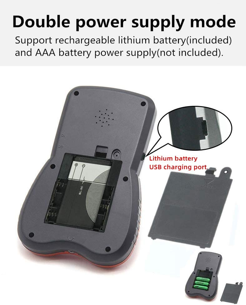 CZT Upgraded Version of Large-Screen Brick Game Console with Adjustable Blue Backlight Support Plug-In Headset Built-In 23 Games Rechargeable Nostalgic Leisurely Puzzle Children'S Gift image number 1