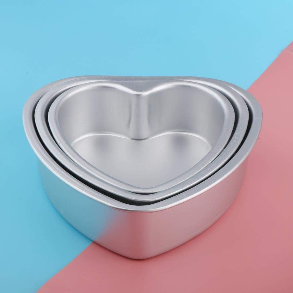 #N/A Non-Stick Anodised Heart-Shaped Cake Tin with Removable Bottom for Baking 6-8'' - 6Inch image number 1