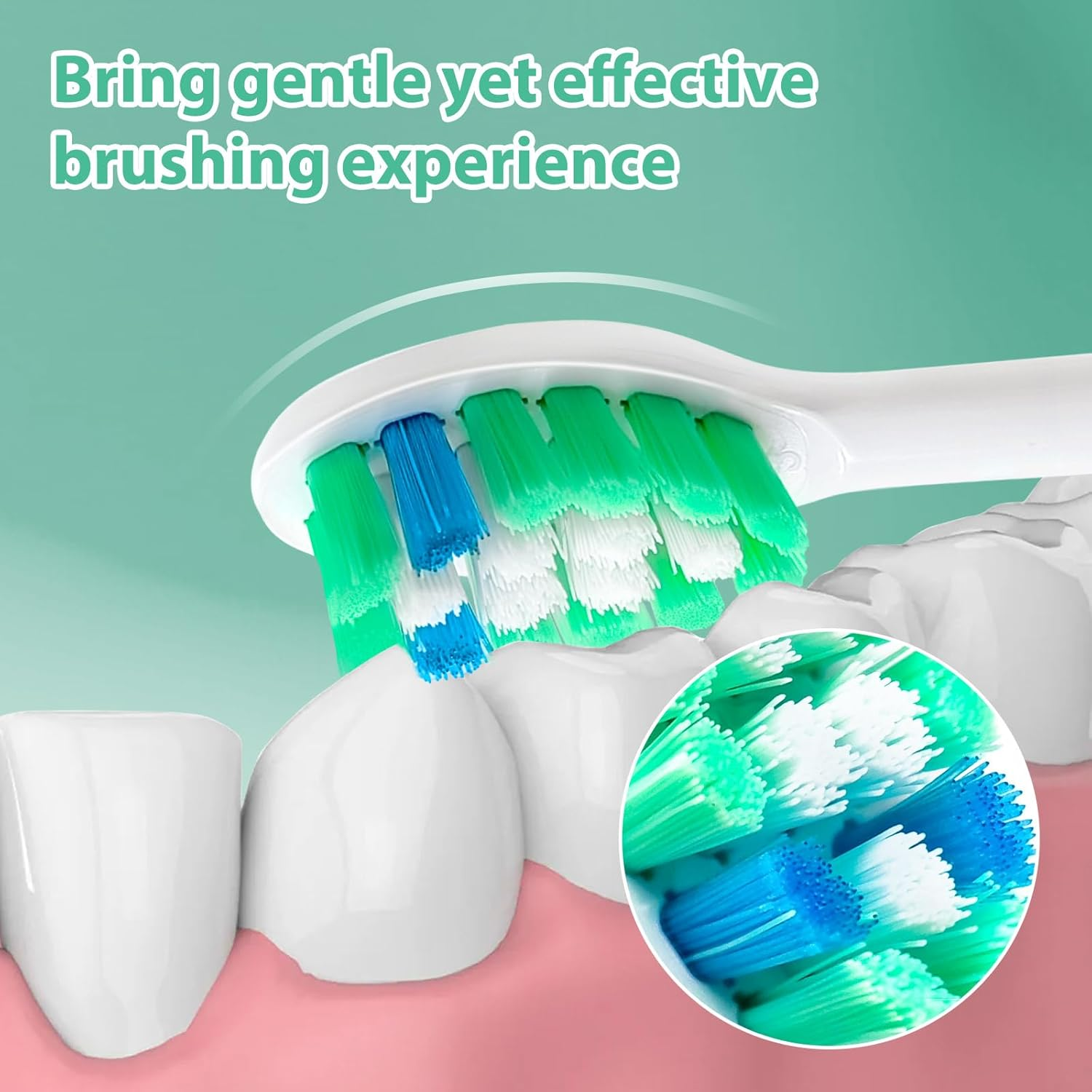 12Pack Electric Toothbrush Heads Compatible with Philips Sonicare Replacement Toothbrush Heads Professional Toothbrush Heads for Philips Hx3/Hx6/Hx9 image number 1