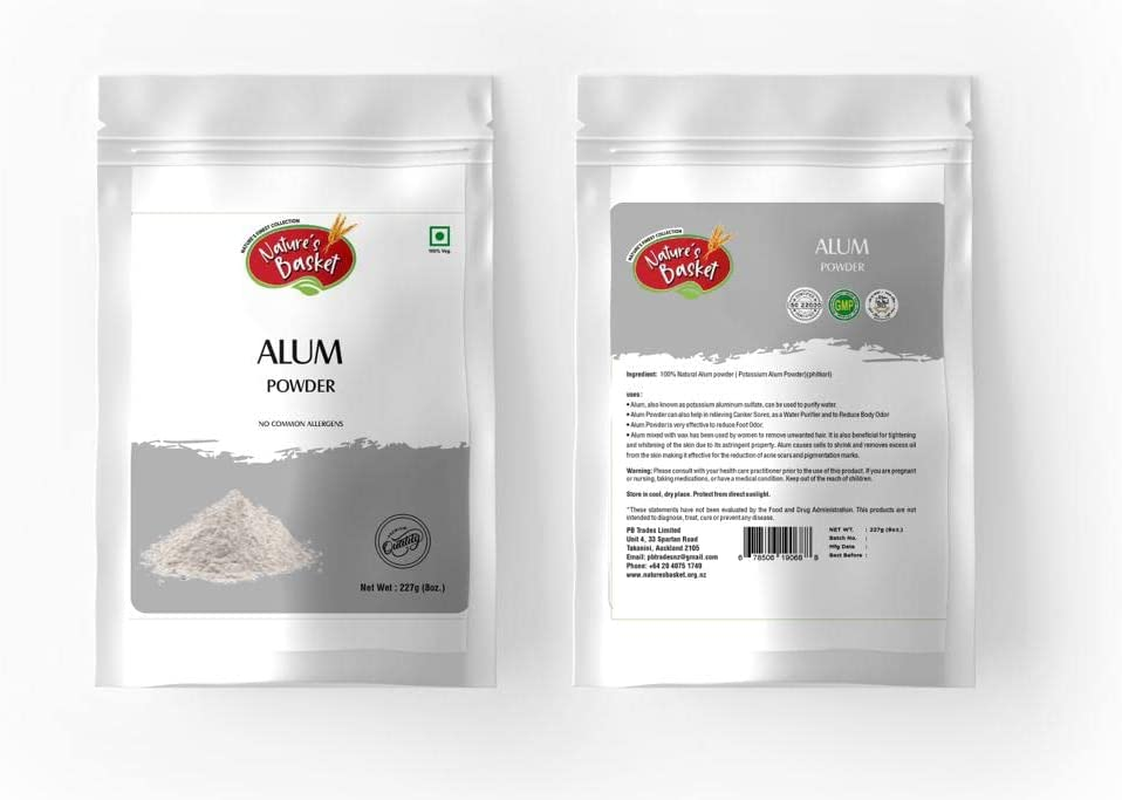 Nature'S Basket Alum (Potassium Alum) Powder 227G (8 Oz) image number 2