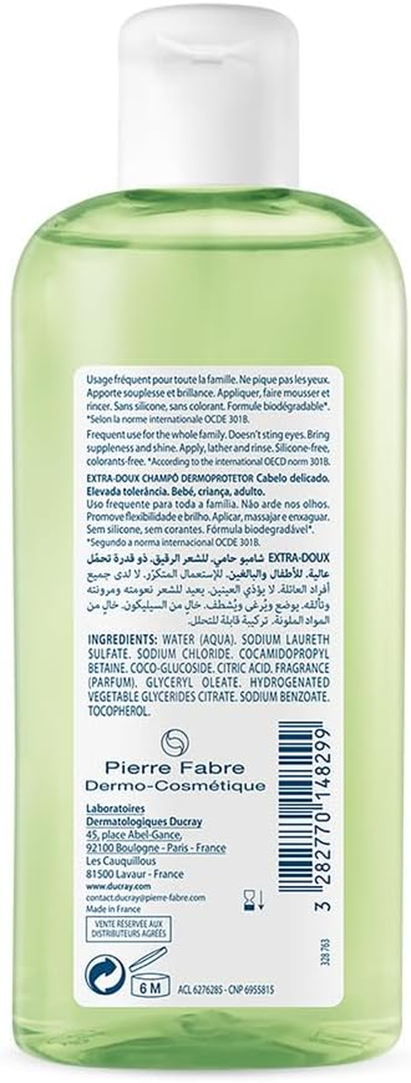 DUCRAY Women'S Extra Del Sh Dermo200Ml Sunglasses, Gold, Shiny, One Size, Gold, Shiny image number 2