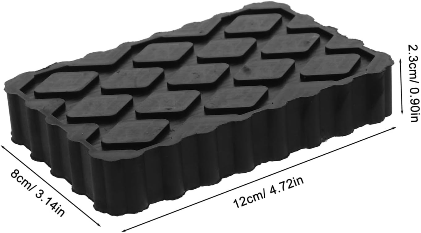 NOLITOY 2Pcs Black Rubber Car Jack Blocks Camper Jack Stand Pads for Rv Stabilizer Wear-Resistant Lift Pads with Easy Installation Versatile Support for Car Hoist image number 5