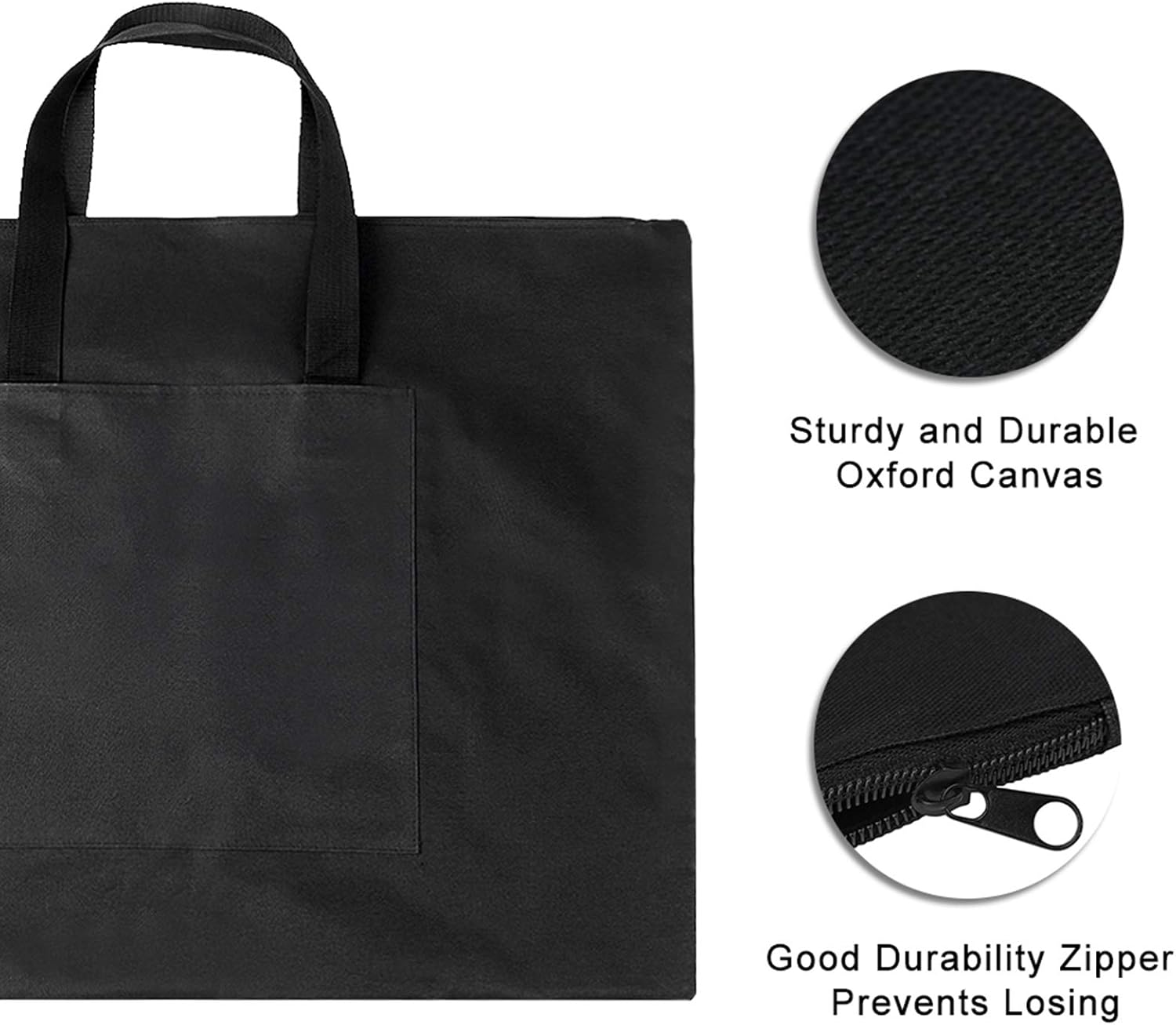 A2 Drawing Painting Board Storage File Bag, Large Size Art Portfolio Case Art Portfolio Tote Bag Poster Board Storage Portfolio Folder for Artwork Poster, Student Art Portfolio image number 6