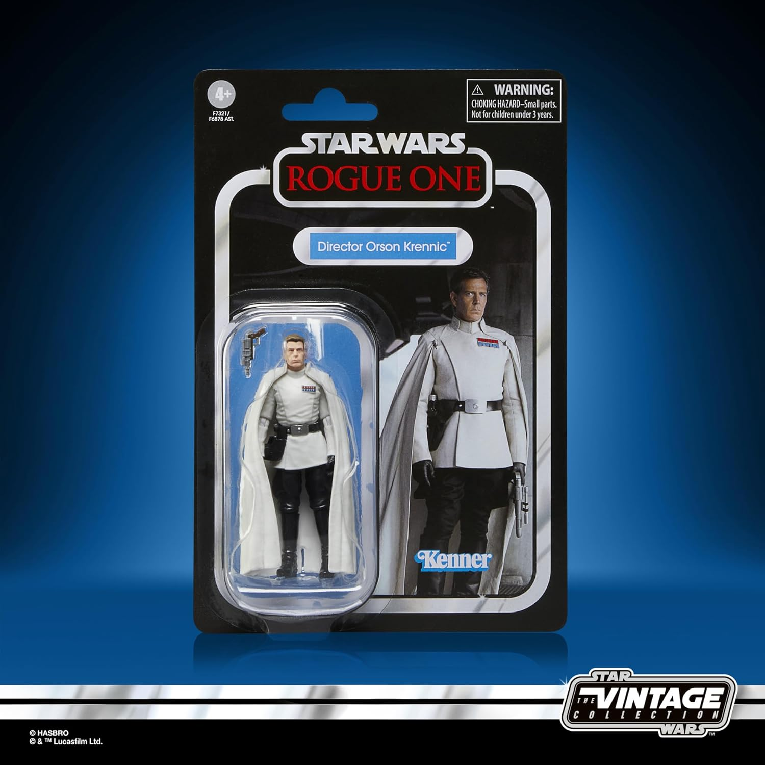 Star Wars the Vintage Collection Director Orson Krennic, Rogue One: a Star Wars Story 3.75-Inch Collectible Action Figures, Ages 4 and Up image number 6