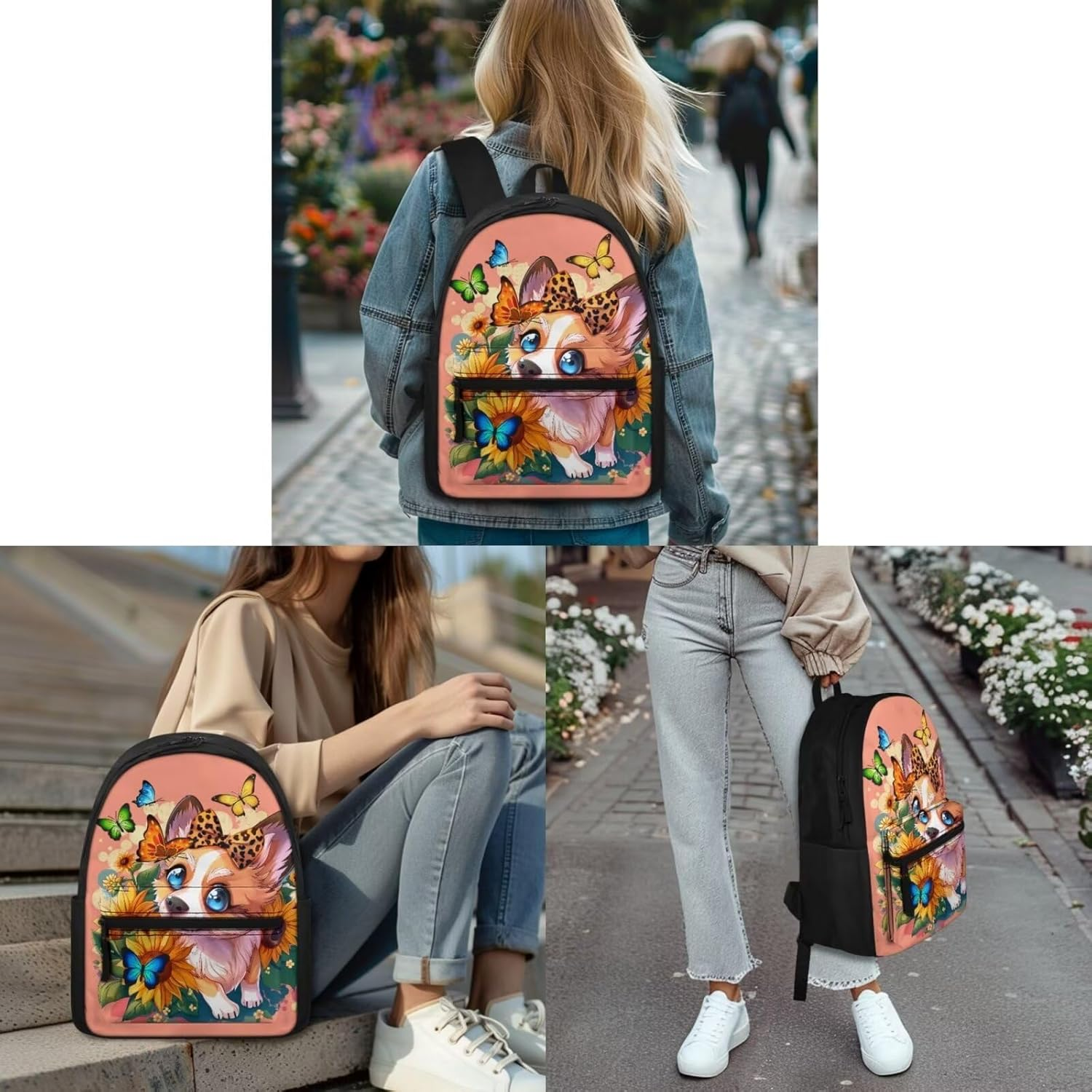 FOR U DESIGNS Backpack School Bag Student Kids Book Bag Casual Travel Daypacks for Teens Girls image number 4