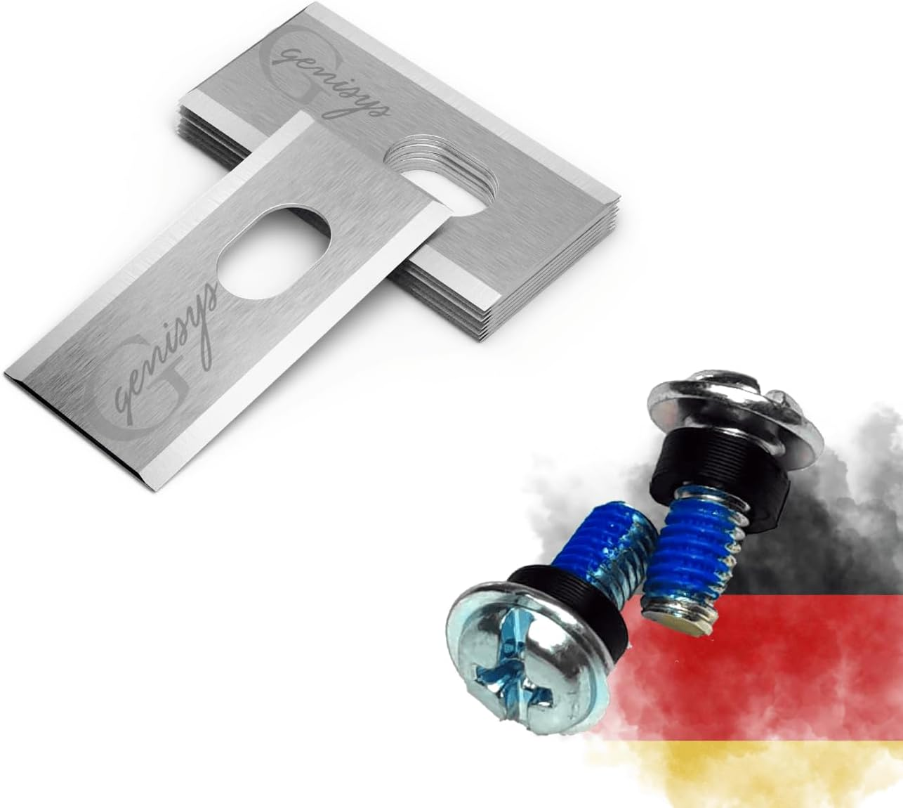 G Greengrass Tools Replacement Blade Compatible with Dreame A1 A2 Mova Robotic Lawnmower Blades - Longlife Stainless Steel [Shatterproof DIN EN 50636 Tested], Pieces: 12 + 12 Nuts image number 6