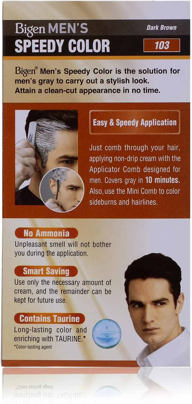 Bigen Men'S Speedy Colour, Dark Brown 103 (150G) image number 2