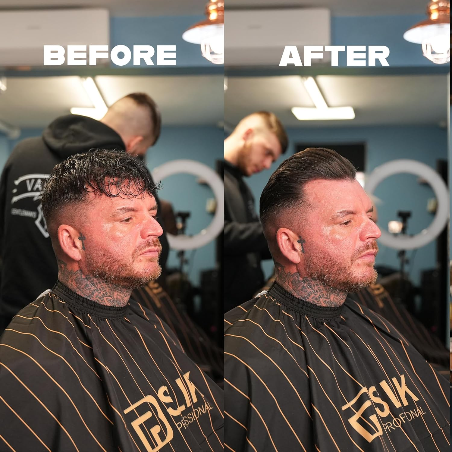 Black Red Sea Salt Pomade for Men, 120Ml. Healthy-Looking Sheen Finish. Men'S Hair Styling Wax with Natural Hold, Textured Look, Water-Based Formula - (Strong & Flexible Control) image number 5