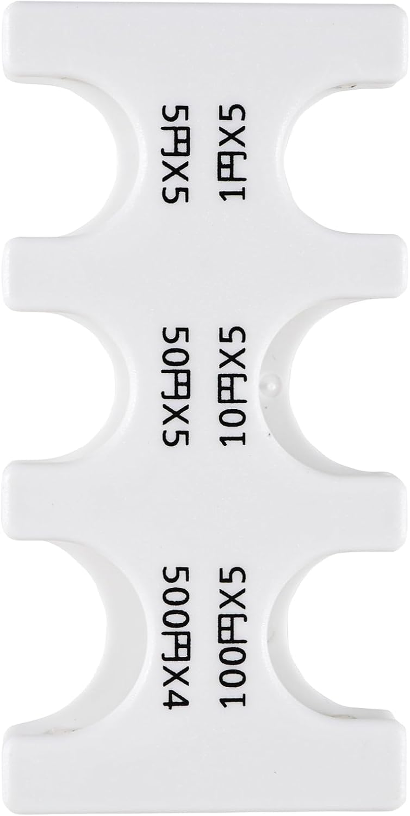 Japanese Yen Coin Holder Hard Case Organizer and Storage for Coins Rectangle JPY Coin Organiser and Dispenser, Plastic Coin Sorter Wallet, White, Storage image number 6