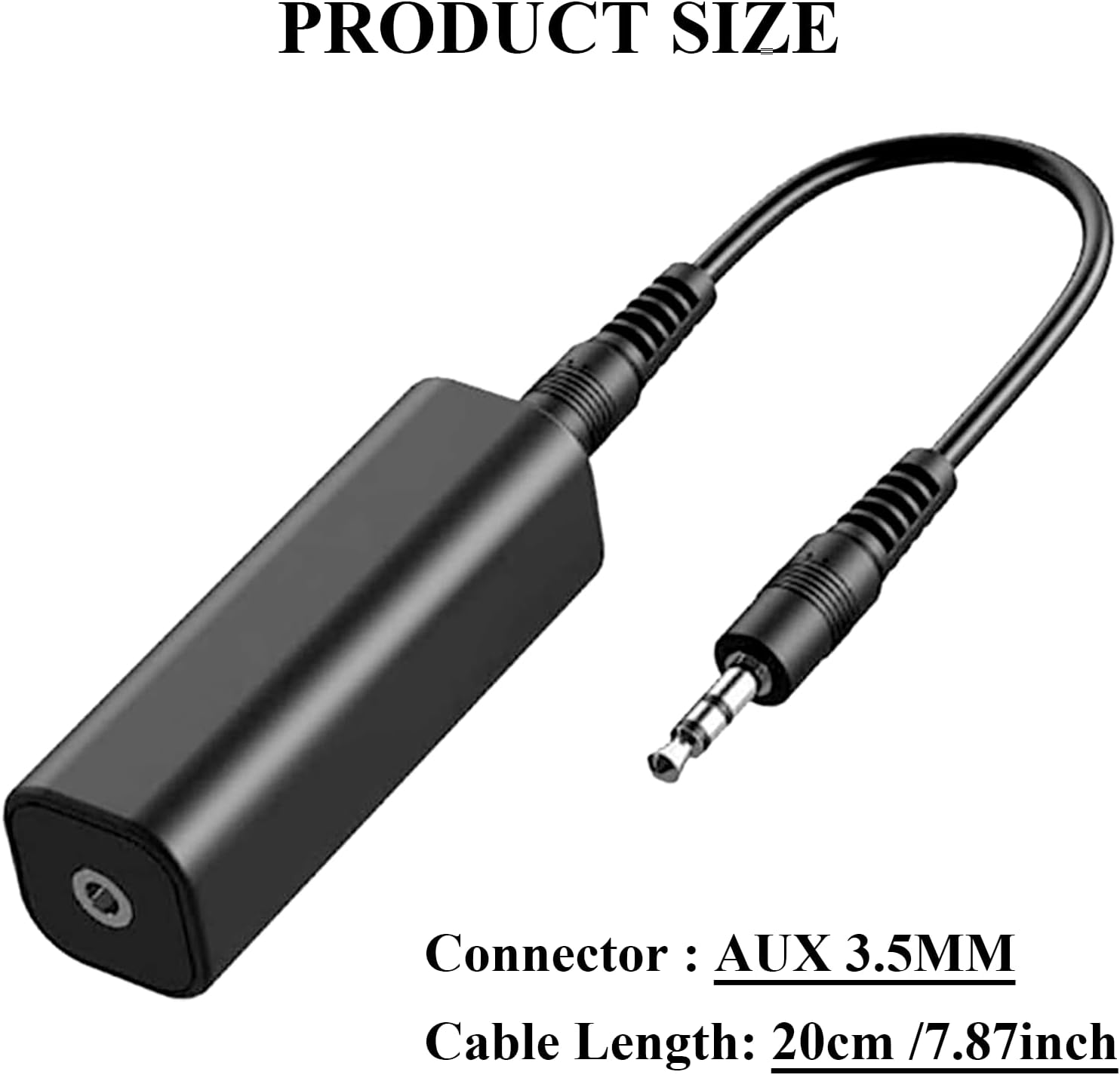 2Pc Ground Loop Noise Isolator for Car and Home Audio, 3.5Mm Plug, Compact Plug and Play Design for Drivers and Music Lovers image number 1