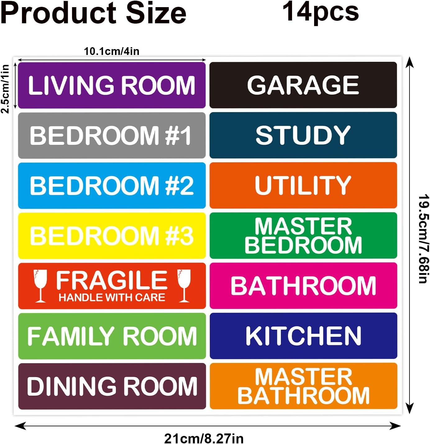 196 Pcs Moving Labels Stickers, Packing Labels for Organizing & Identifying Boxes, Essential Moving Supplies for Home and Office Use, Stress-Free Relocation image number 4