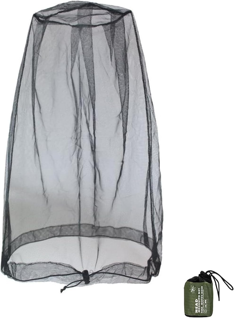 Fly and Bug Protection Head Net 2 Pack Ultra Large and Long Extra Fine Holes for Camping Hiking Fishing Safari Fits All Hats for Men and Women Fly Nets for Head image number 5