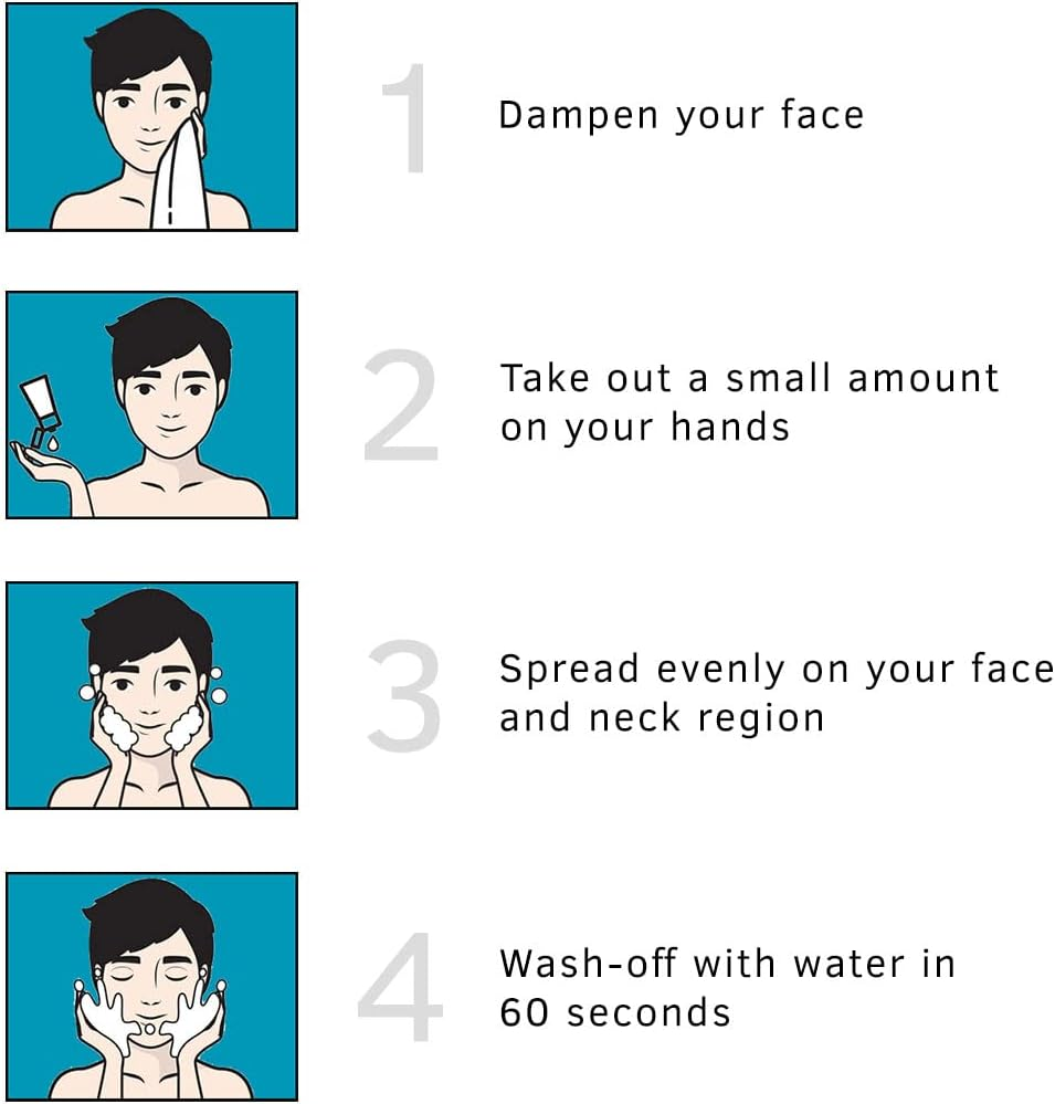 Ustraa Face Wash - Dry Skin (Mint Cool) - 100Gm image number 4