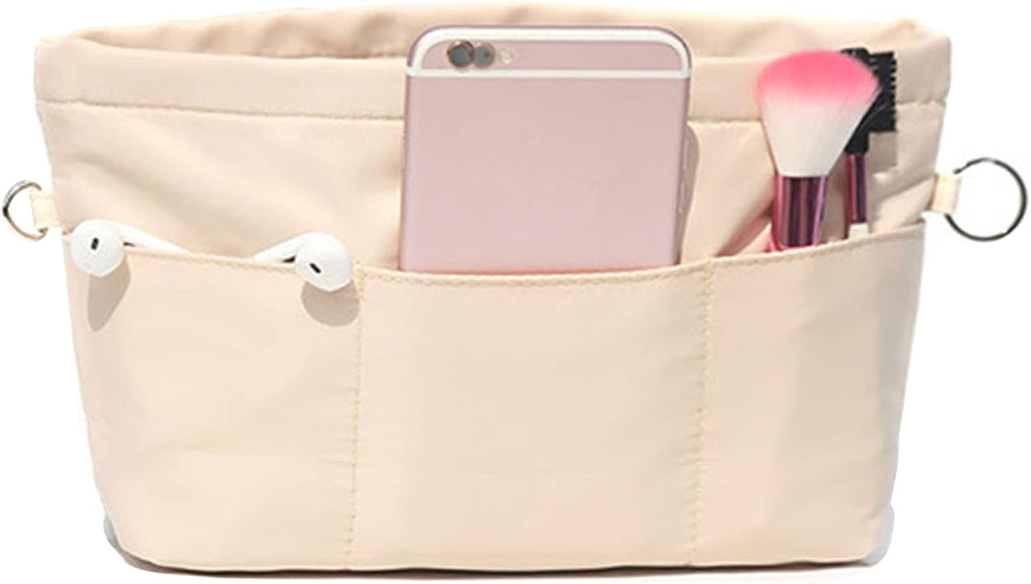 Lckaey Purse Organizer Insert for Neverfull Handbag Is Compatible with More Similar Brands of Tote Bag-Nylon Organizer 3055Khaki-Xs