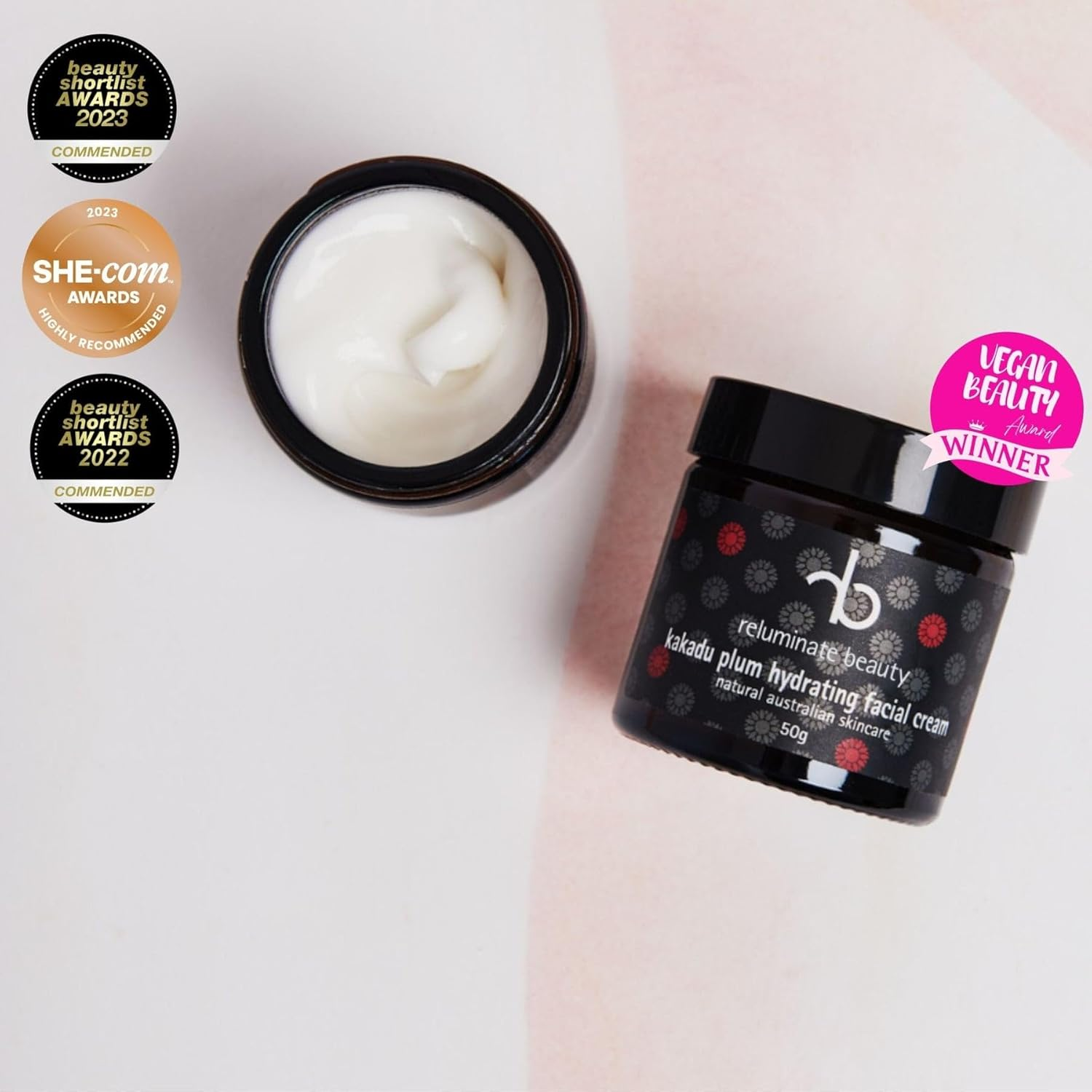 Kakadu Plum Hydrating Face Cream | for Dry Dehydrated Dull Skin | Australian Made | Vegan Cruelty Free Nut Natural image number 3