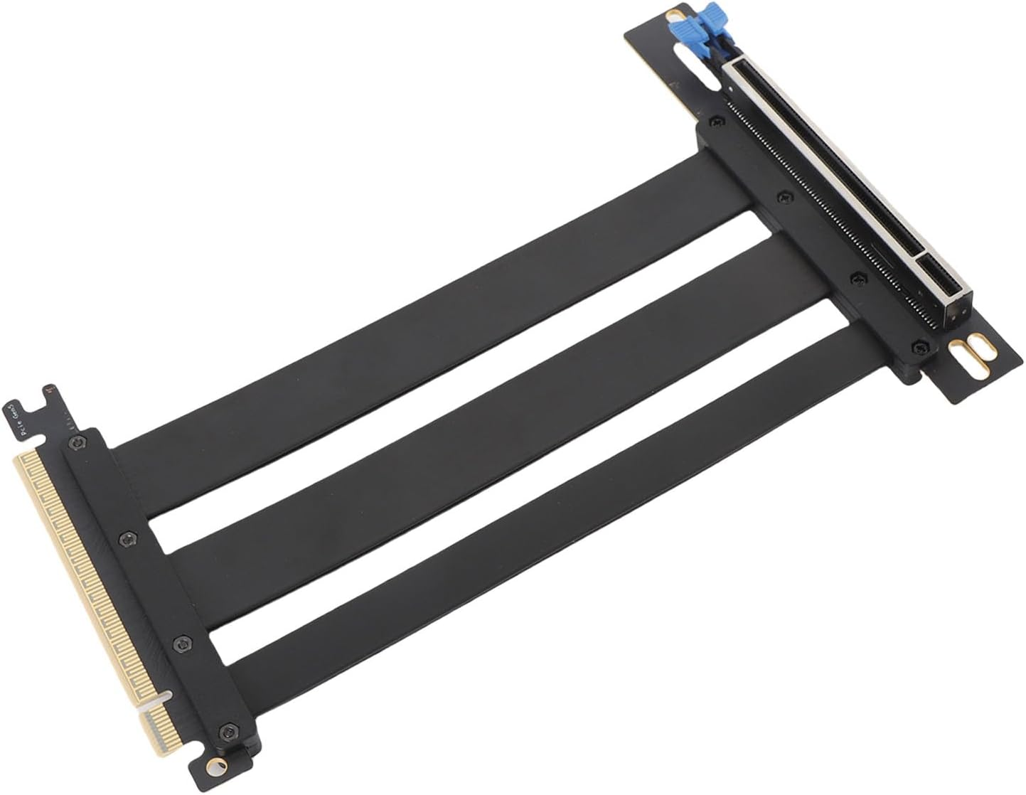 Pcie 5.0 X16 Riser Cable 90&deg; Right Angle 128Gbps Shielded Extension for RTX 4090 GPU 20Cm Compatible with Pcie 4.0/3.0 ITX Server image number 1