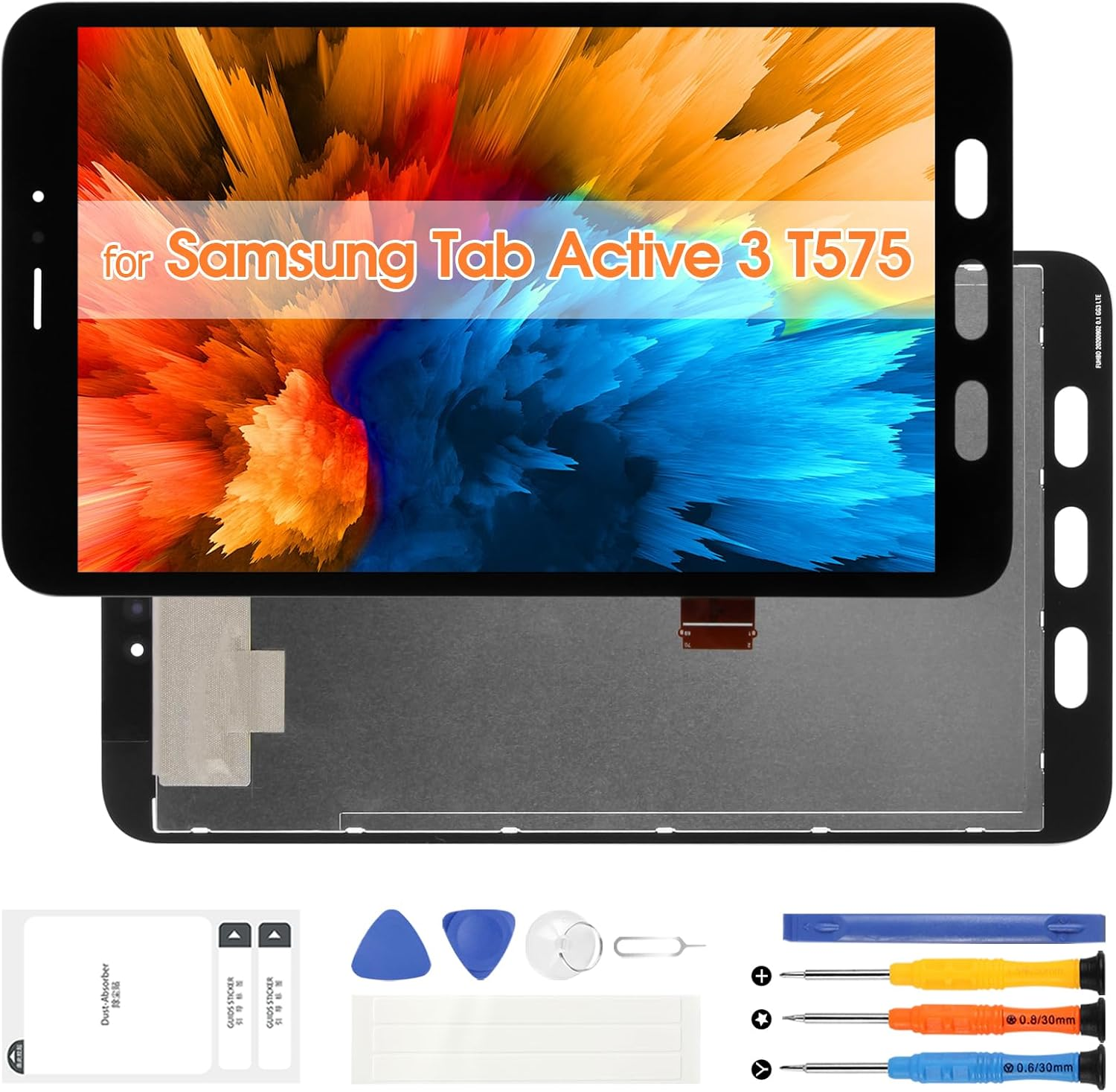 Screen Replacement for Samsung Galaxy Tab Active 3 T575, LCD Display for Galaxy Tab Active 3Rd 2020 SM-T575 SM-T577 Touch Screen Digitizer Full Assembly with Repair Tools image number 4