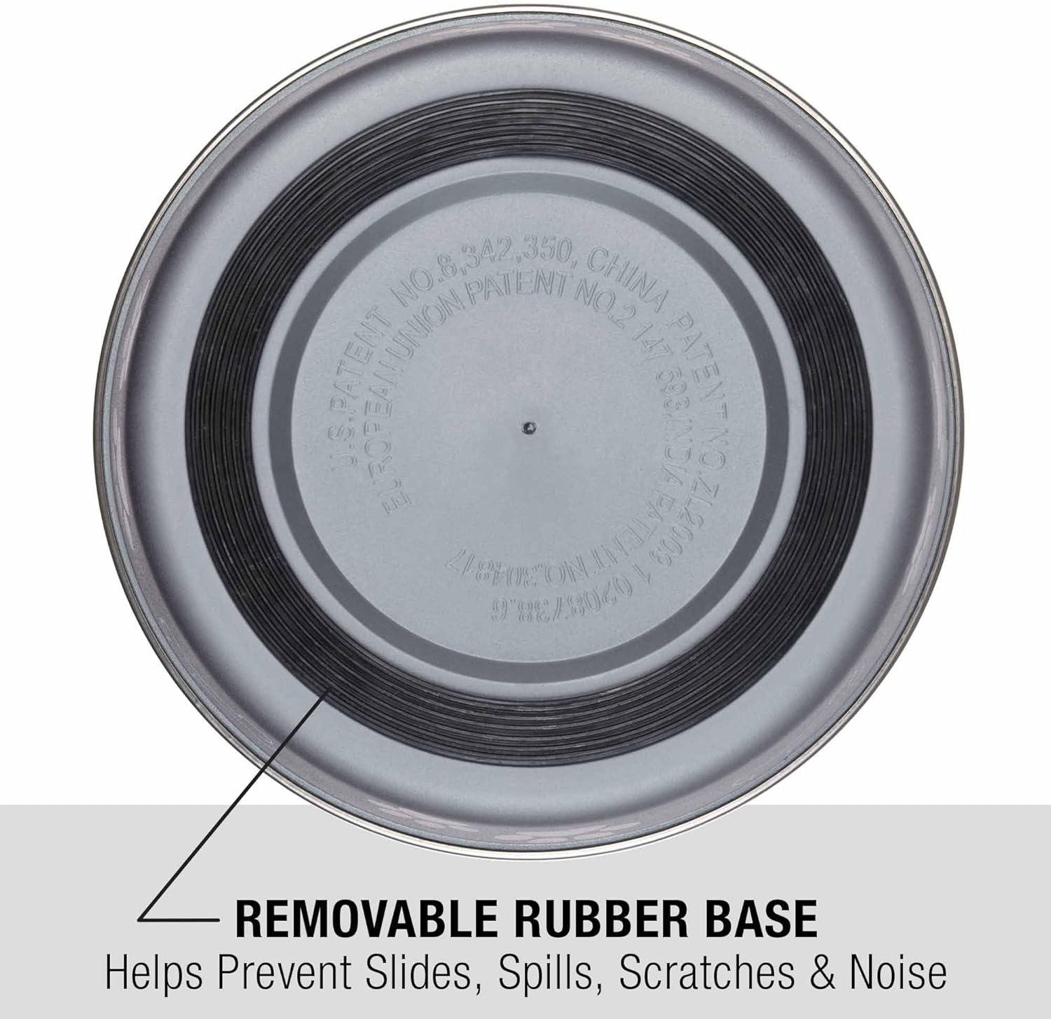 Loving Pets - Bella Bowls - Dog Food Water Bowl No Tip Stainless Steel Pet Bowl No Skid Spill Proof (Large, Blueberry Blue)