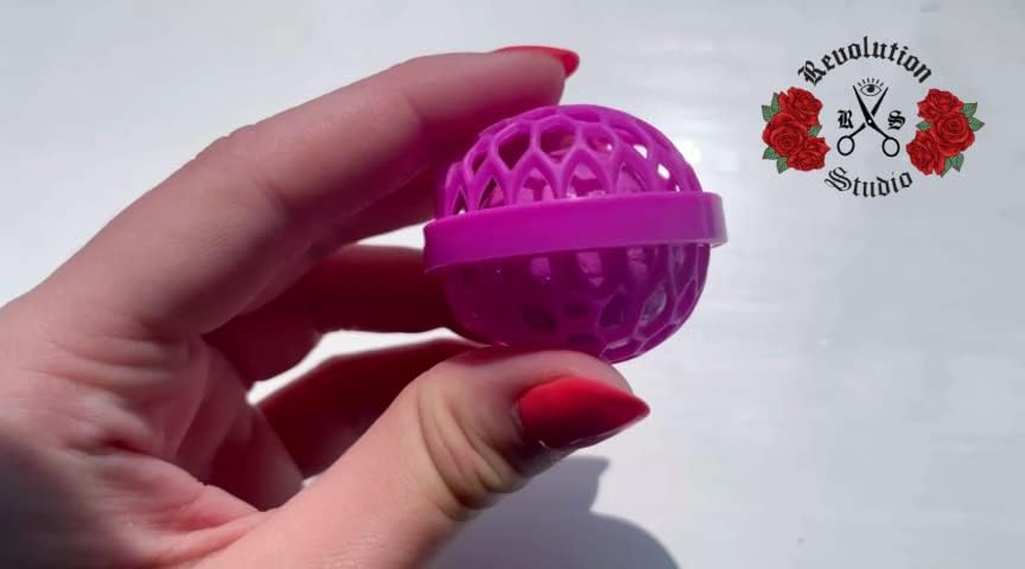 The Cleaning Ball Best Dust Sucker Sticky inside Ball Picks up Dust, Dirt and Crumbs from Any Difficult Angles inside Car, Bag, Suitcase, Purse, Backpacks Smart and Reusable, Pink image number 1