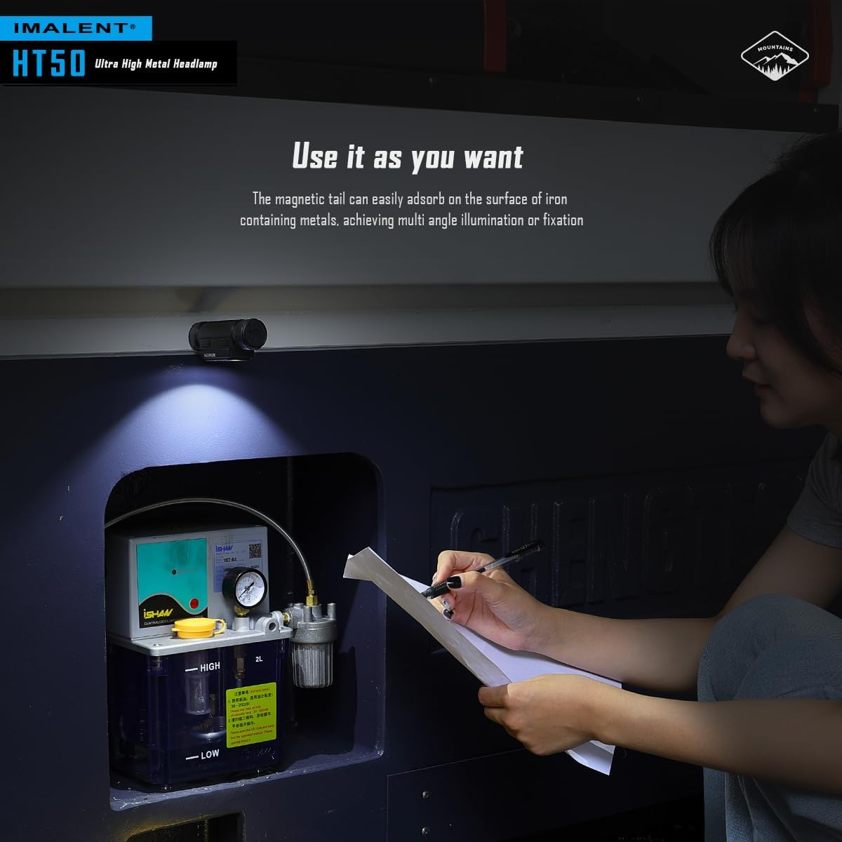 IMALENT HT50 LED Head Torch 3000Lumens Rechargeable Camping Hiking Equipment Waterproof Multifunctional High Intensity Headlamp Two Light （Red & White） Suitable for Wilderness Hiking and Exploration image number 6