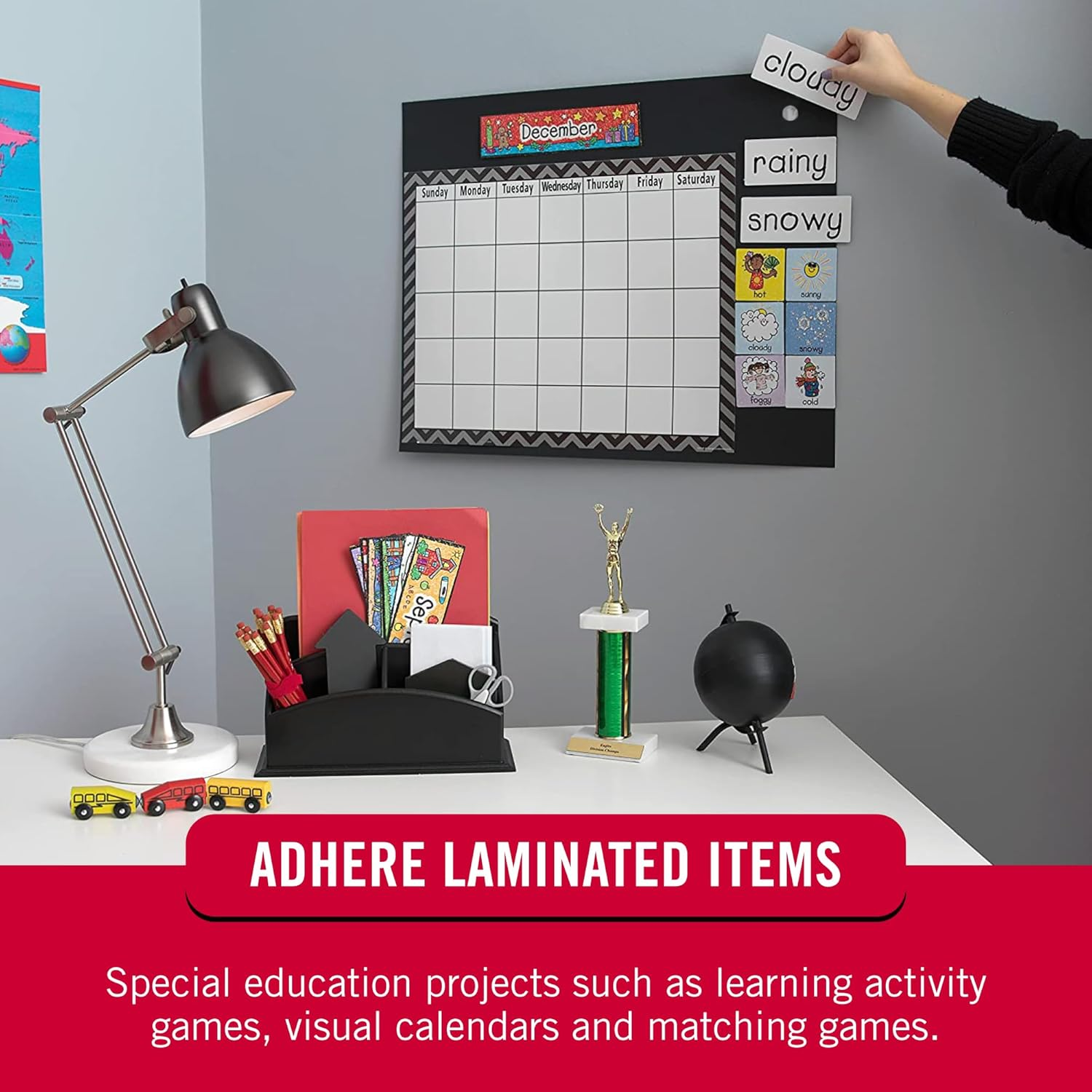 VELCRO Brand - Sticky Back Fasteners, 3/4In Coins, 200 Sets, Black image number 6