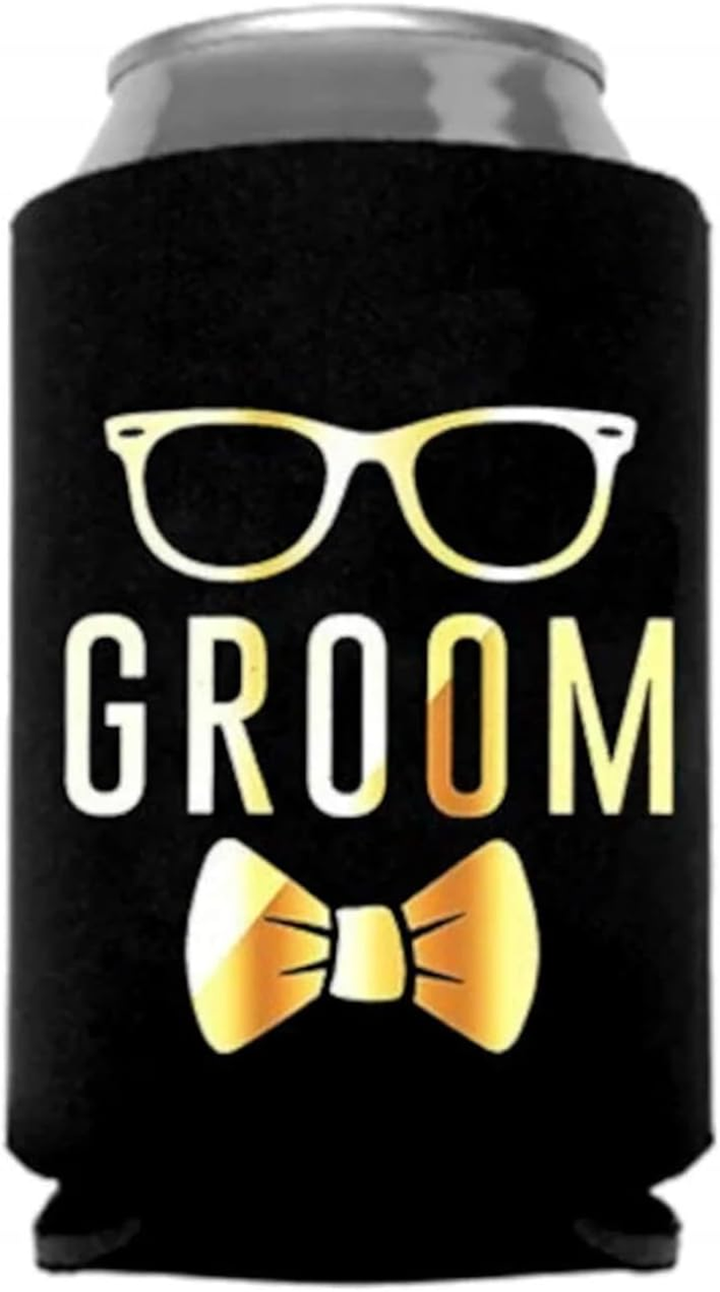 Wedding Stubby Holder Cooler Groom Gift Bridal Party Favour Bucks Stag Bachelor