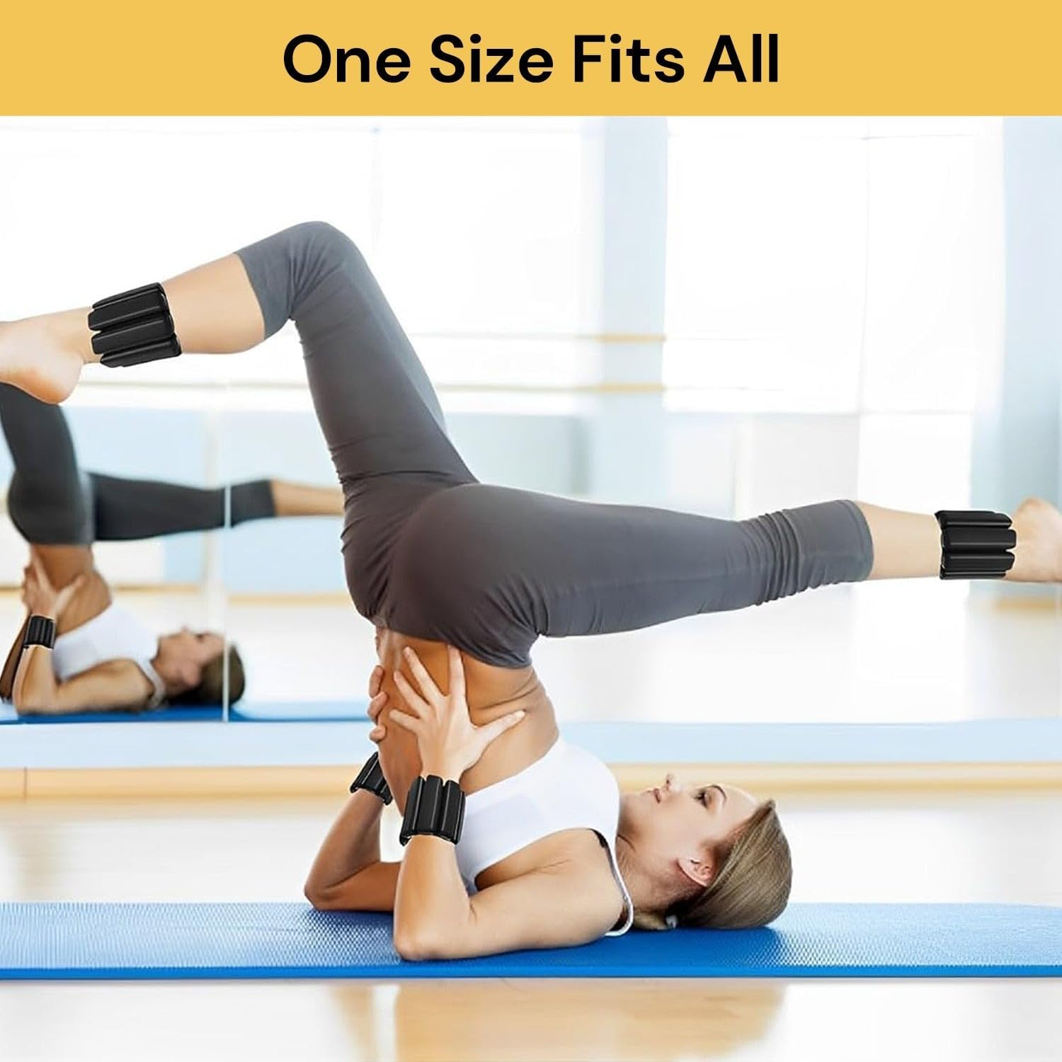 EZONEDEAL 2Pcs/Set Wrist Ankle Weights Adjustable Set- Durable Wrist Weights Silicone Wrists Bangles for Men Women Kids, Increase Training Weights for Exercise,Jogging,Yoga,Gym,Strength Training image number 4