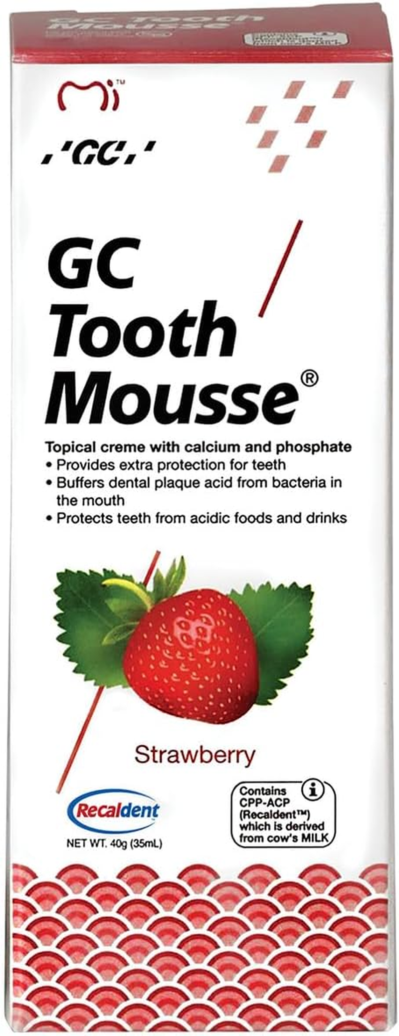 GC Tooth Mousse 40 G, Strawberry image number 2