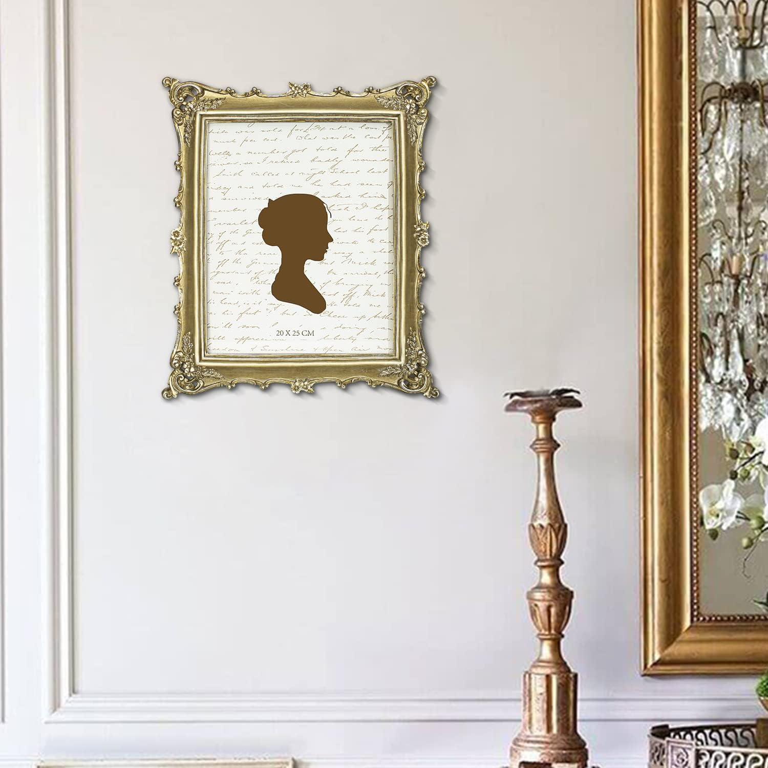 Sunlit Vintage Picture Frame 8X10 Inch, Luxury Antique Photo Frames with Glass Front, Photo Display, Tabletop Wall Hanging, Gift Ideas, Gold image number 6