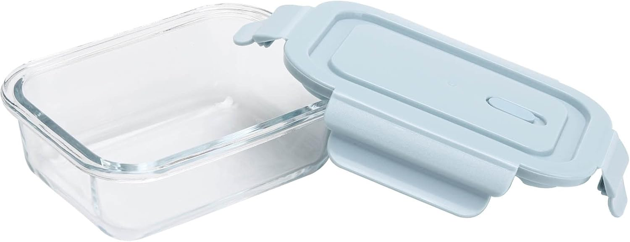 10 Pieces Glass Meal Prep Containers, Food Storage Containers with Lids Airtight, Glass Lunch Boxes, Microwave, Oven, Freezer and Dishwasher Safe 1040Ml and 410Ml image number 1