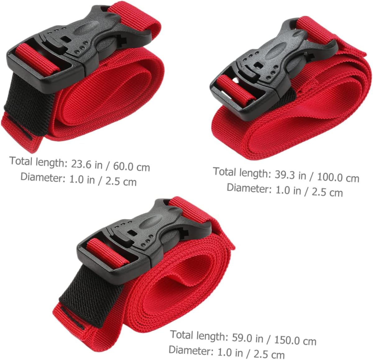 LIFKOME 9Pcs Camping Packing Strap Luggage Straps for Suitcases Quick Release Buckle Elastic Luggage image number 3