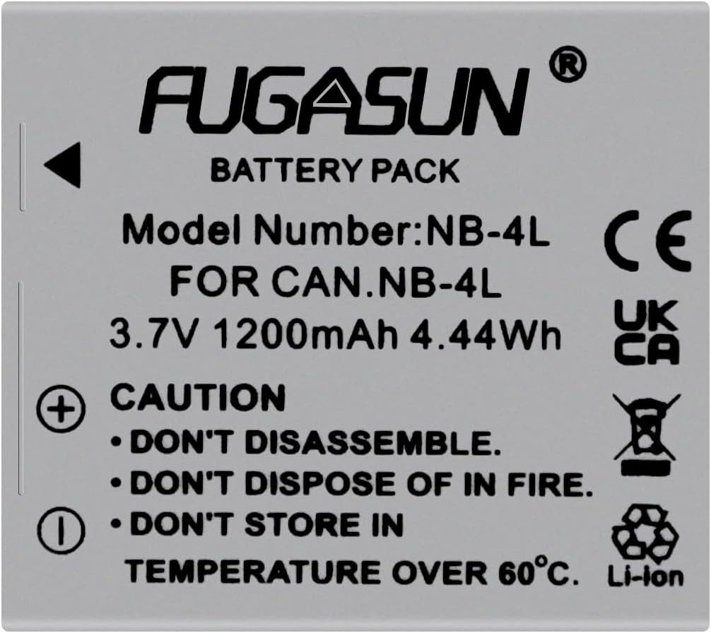 1 Pcs 1200Mah NB-4L NB4L Battery with LCD Single Charger for Canon IXUS 50 55 60 65 80 75 100 I20 110 115 120 130 IS 117 220 225 image number 2