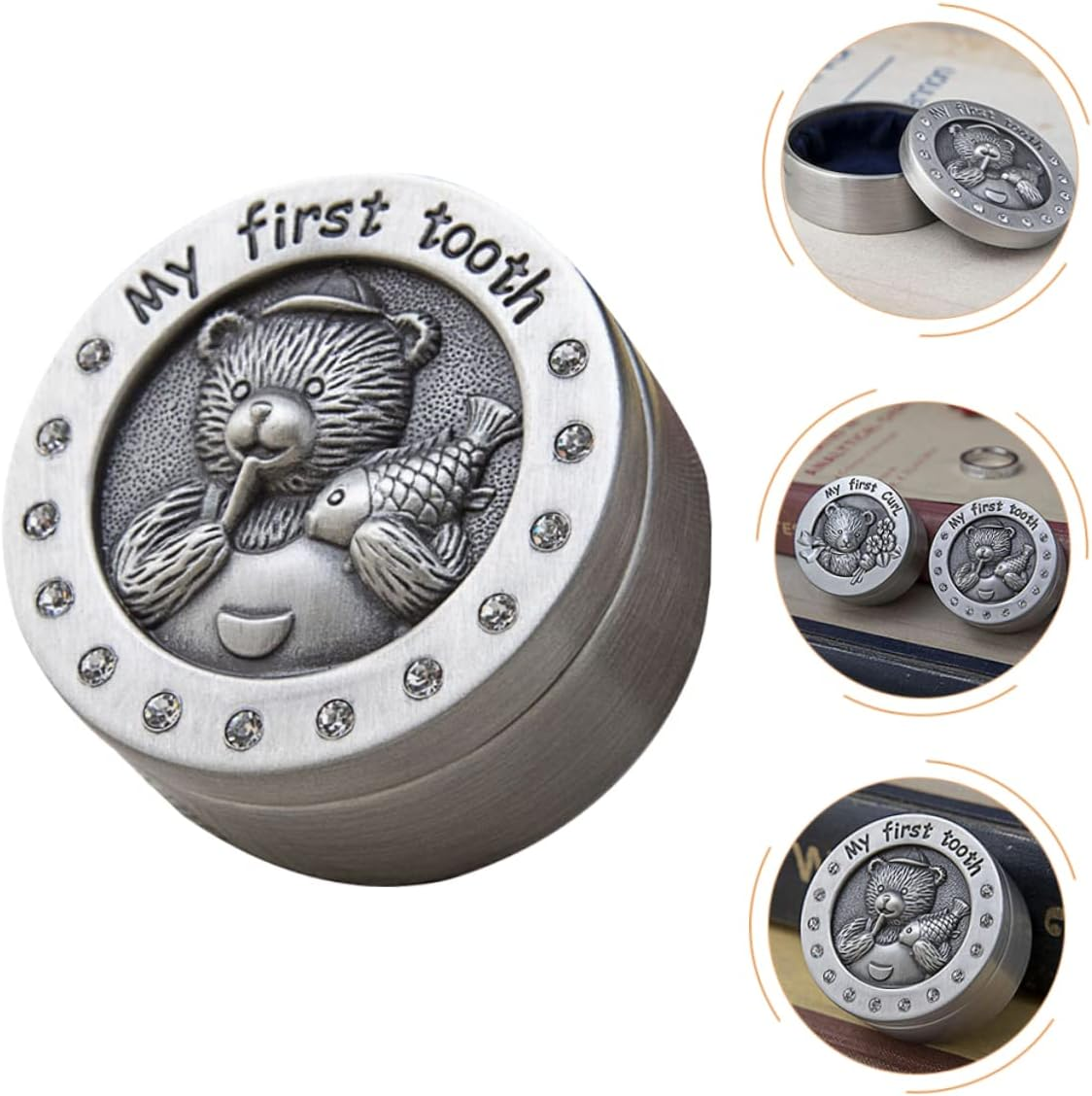 Tooth Storage Box Tooth Collection Organizer with Cartoon Design Boys and Sturdy Keepsake for Teeth Shower Present