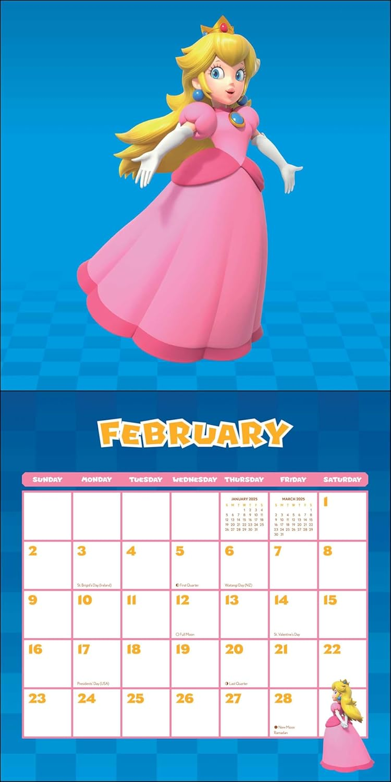 Super Mario 2025 Wall Calendar image number 4