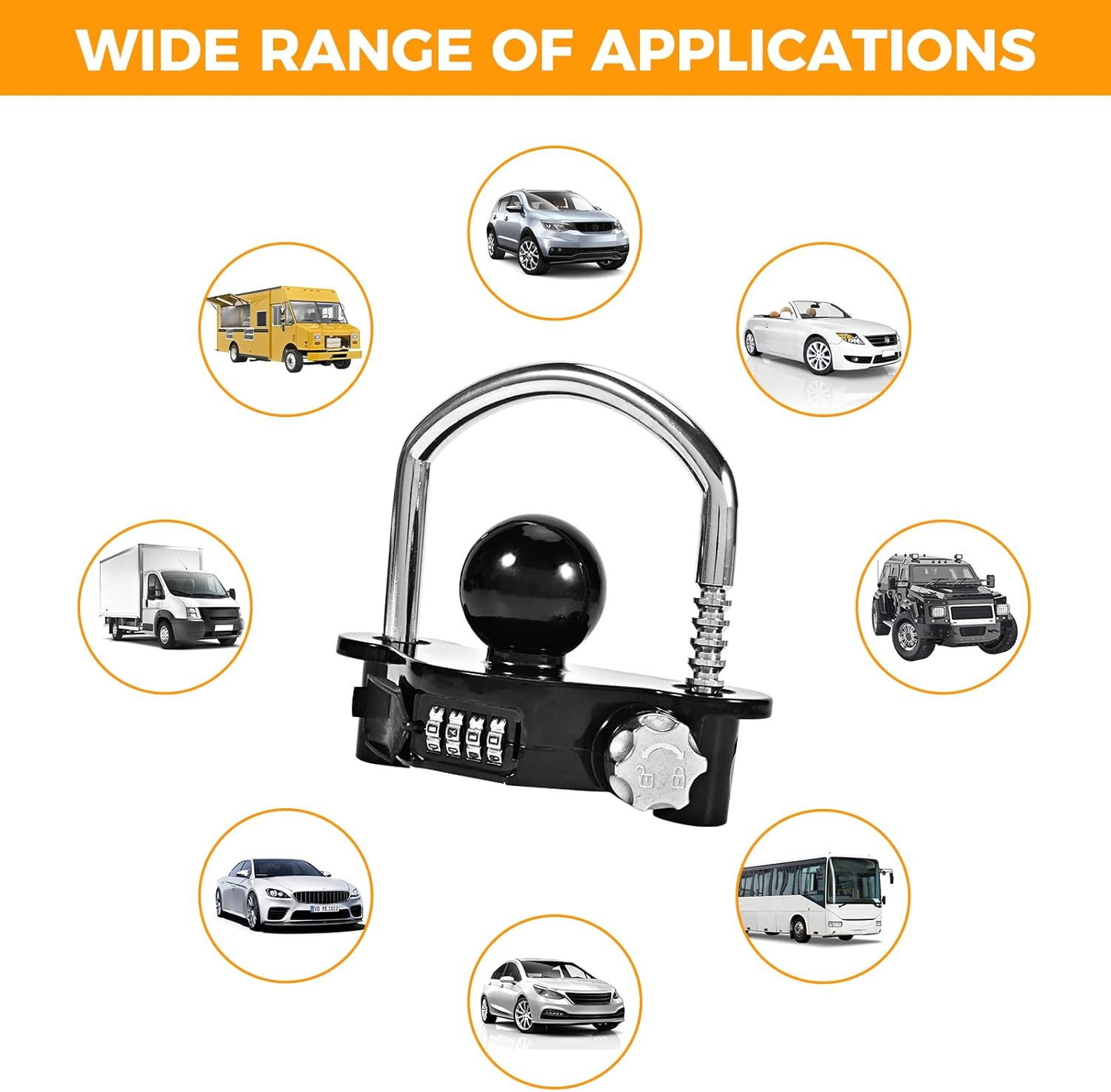 Trailer Hitch Locks - Yellow image number 5