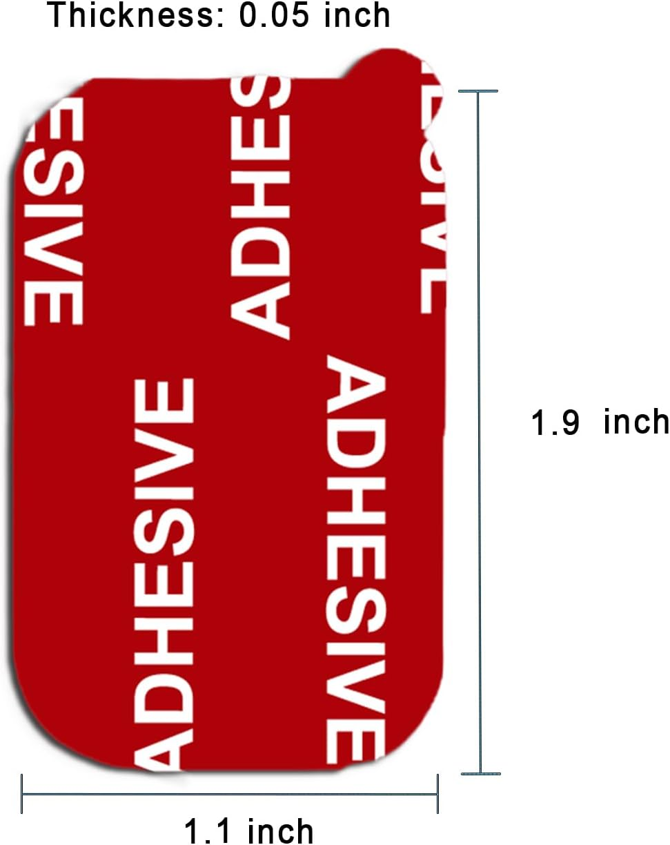 D.SKING 15 Pack Very High Bond Rectangle 3M Adhesive Adhesive Replacement Kit, Magnetic Car Dashboard Phone Mount Base Sticker Parts Double Sided 3M VHB Tape Adhesive Pads image number 5