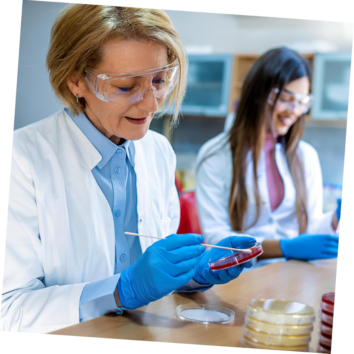 Didiseaon 10Pcs Pre-Poured Agar Plates Nutrient Agar Petri Dishes for Science Experiments Thick Agar for Growth Laboratory Supplies for Use Prepoured Petri Dishes