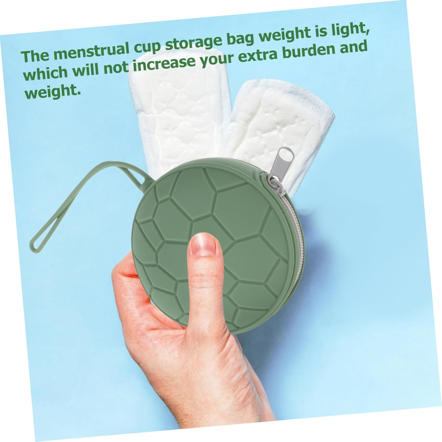 ZUNOXAZ Silicone Pouch for Menstrual Cups and Items Leakproof Lightweight Travel Organizer Portable Holder for Outdoor Use Easy to Clean and Store Handbag Backpack image number 6