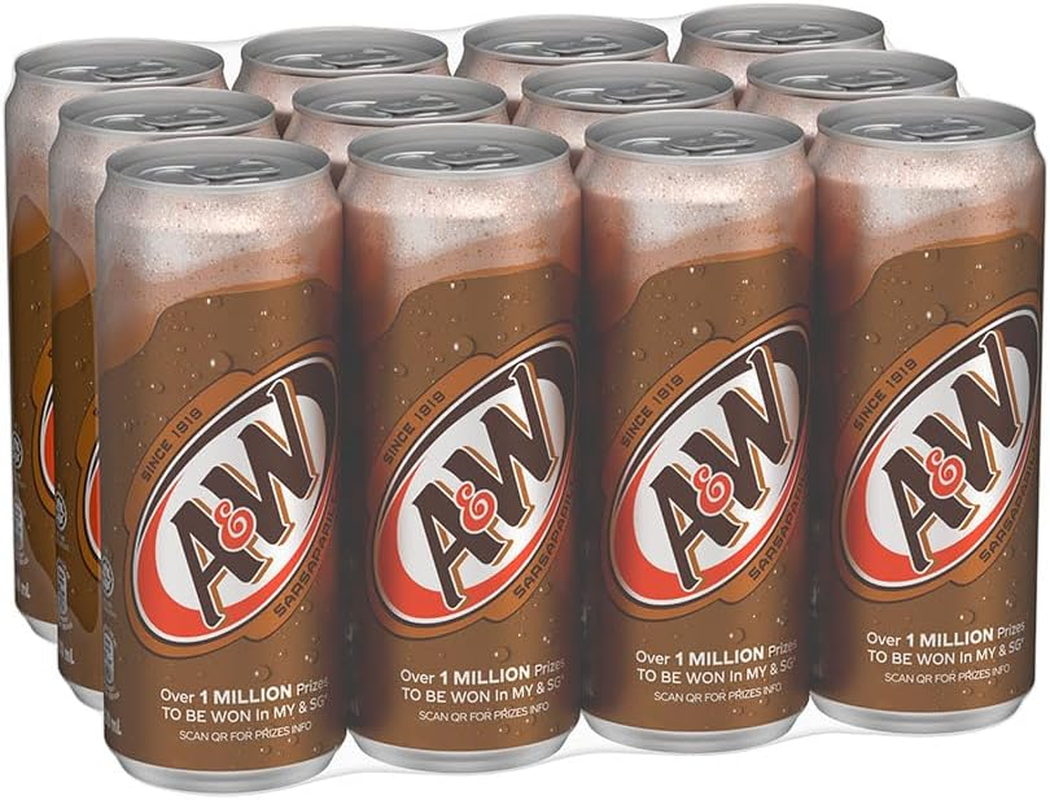 A&W Sarsaparilla Root Beer Drink 320Ml 12 Pack image number 1