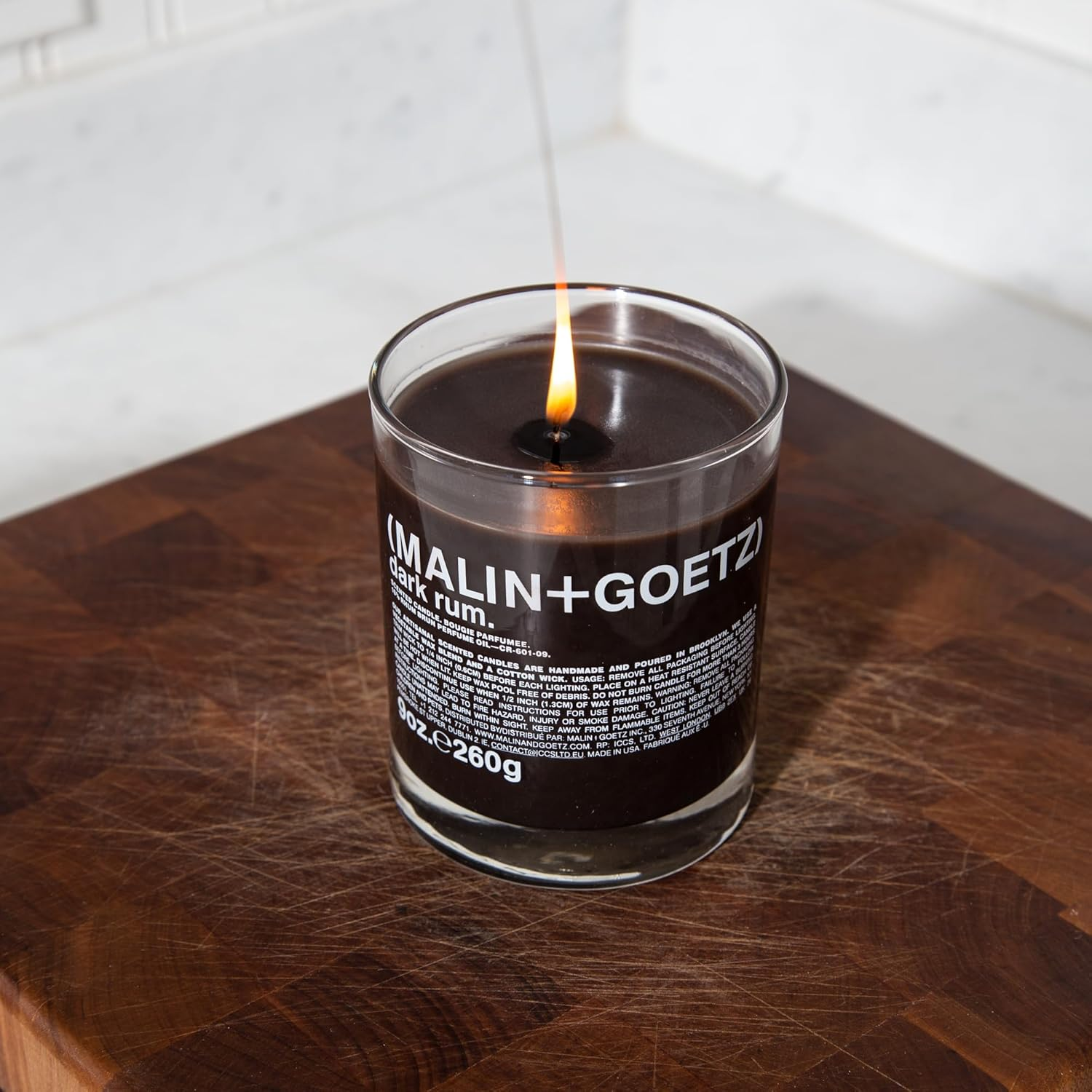 MALIN+GOETZ Women'S Dark Rum Candle, Dark Rum, Brown, 9.0 Fl Oz image number 5