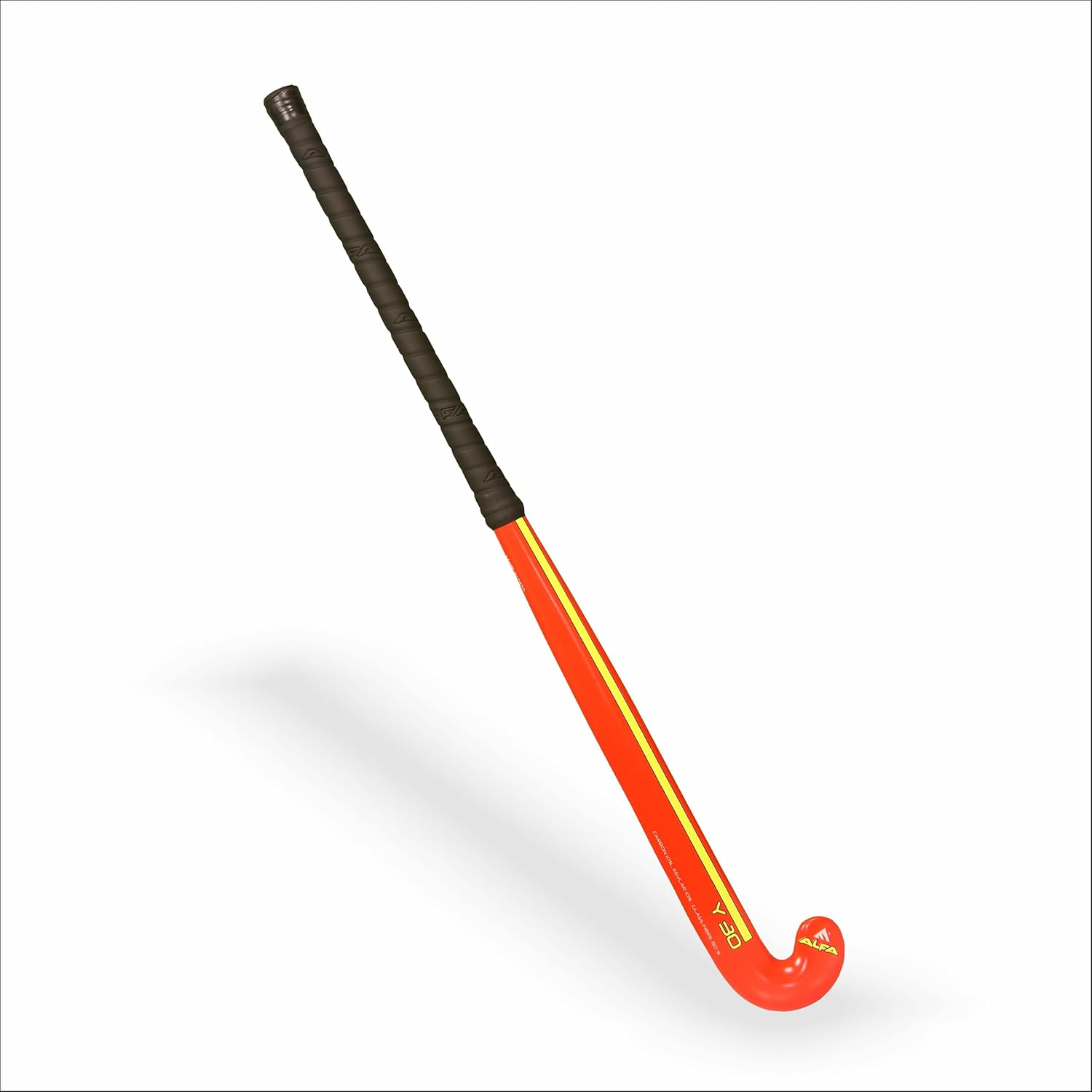 ALFA Y-30 Junior Hockey Stick | Color: Red | Size: 34" | Material: 10% Carbon | Gender: Unisex | Lightweight | Ergonomic Grip | Durable | High Control | Enhanced Power image number 2