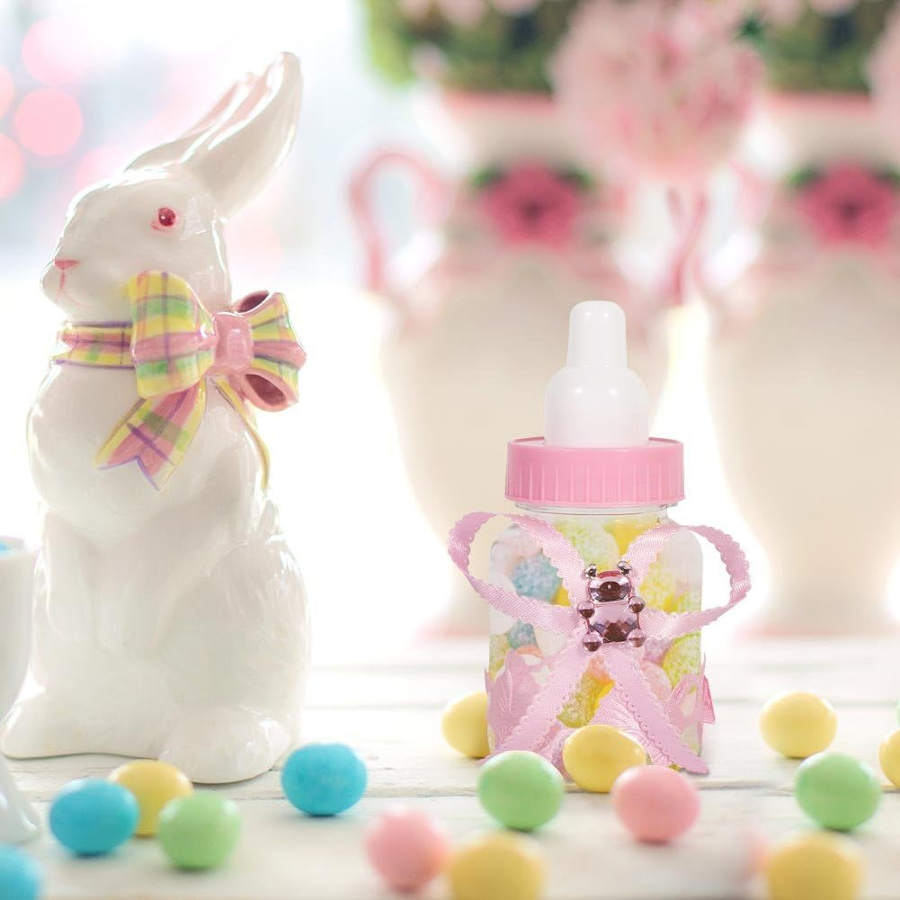 Candy Chocolate Bottle Baby 2 Colors 50Pcs Sweet Candy Box Shower Party Gift Decoration for Kids Birthday (Lizealuckytk9Ftz-01) image number 6