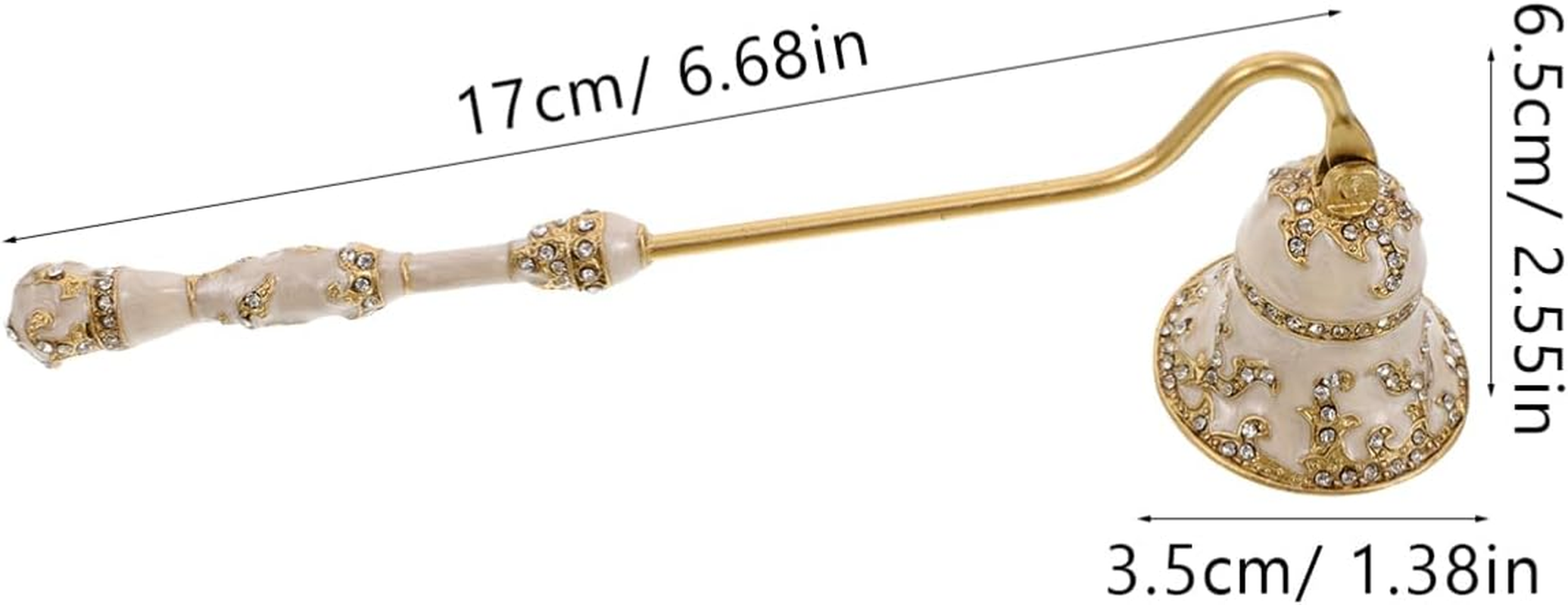 VICASKY Handheld Wick Fire Extinguisher Vintage Metal Candle Snuffer Odor Elimination Tool for Aromatherapy Candles Home Hotel Restaurant image number 5