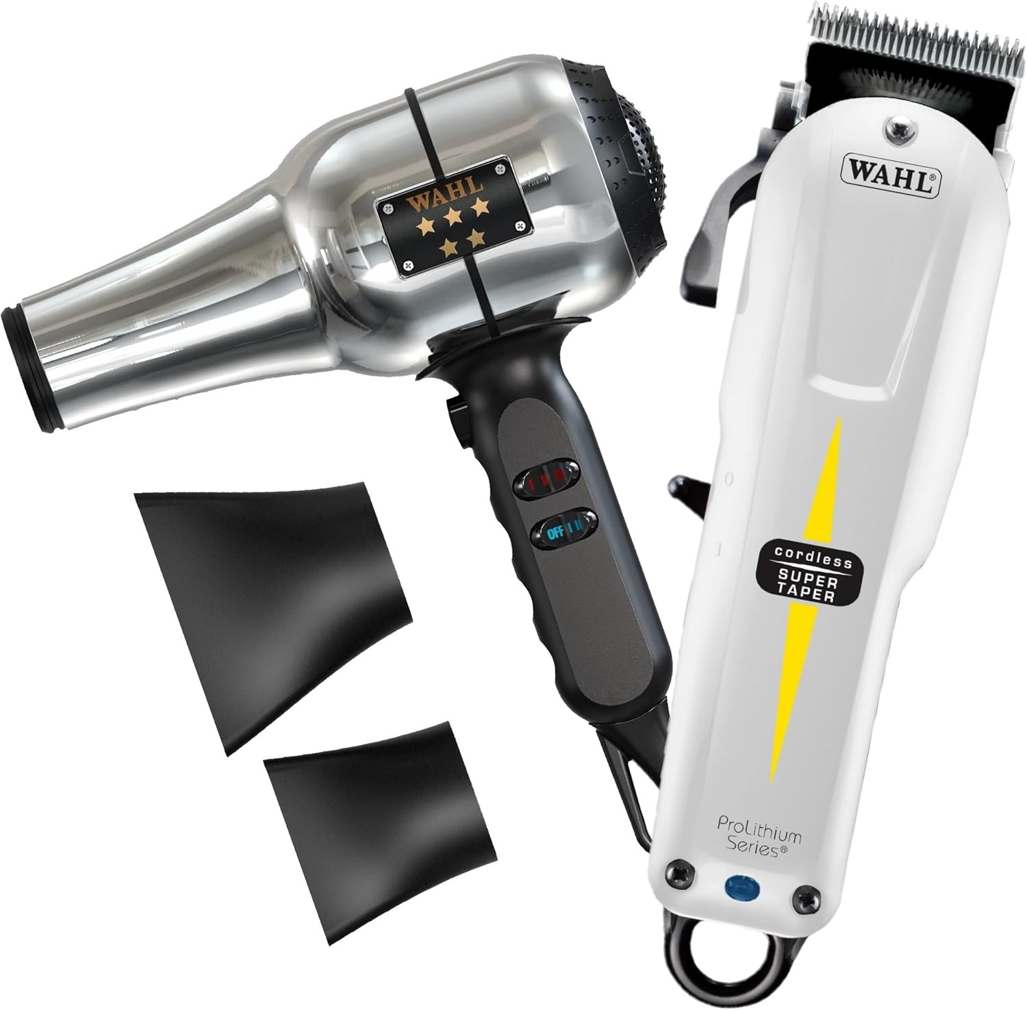 Wahl Professional Pro Lithium Cordless Super Taper Hair Clipper Barber Hair Dryer Combo image number 4