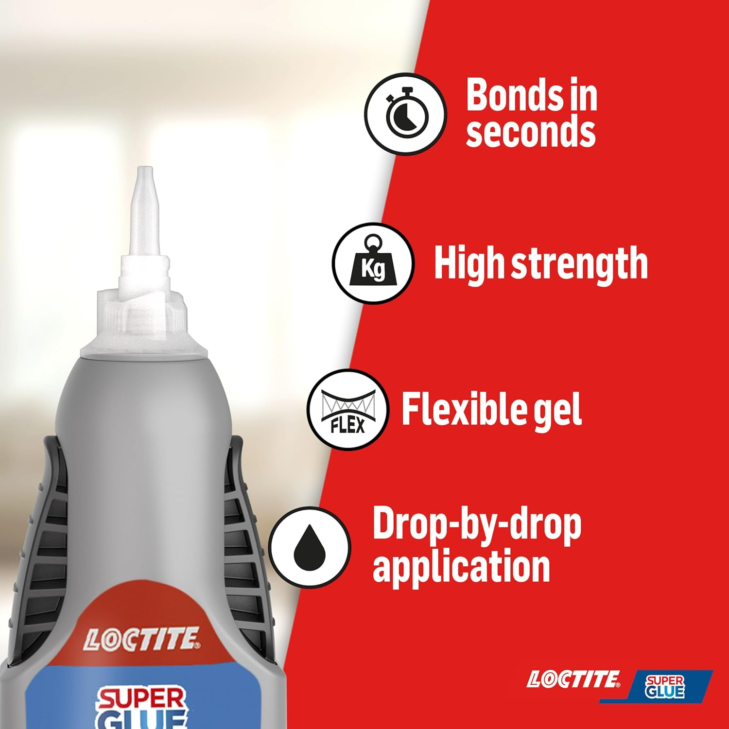 Loctite Super Glue Control, Strong Superglue with Shock- and Dishwasher-Proof for Multi-Applications, Clear Glue Precision Application with Control Bottle image number 6