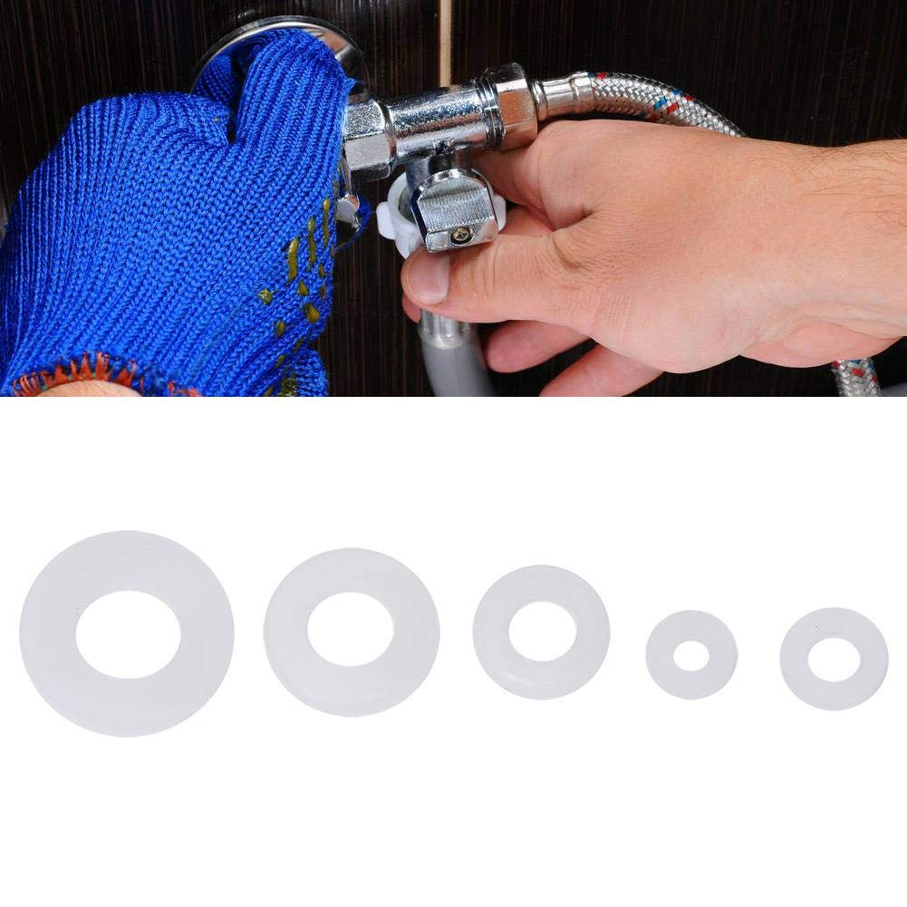 Gasket Kit Flat Washers, Flat Washer M2~M6 round Spacer, 250 Pcs Multifunction for DIY Nylon Sealing Mechanics Industrial image number 2