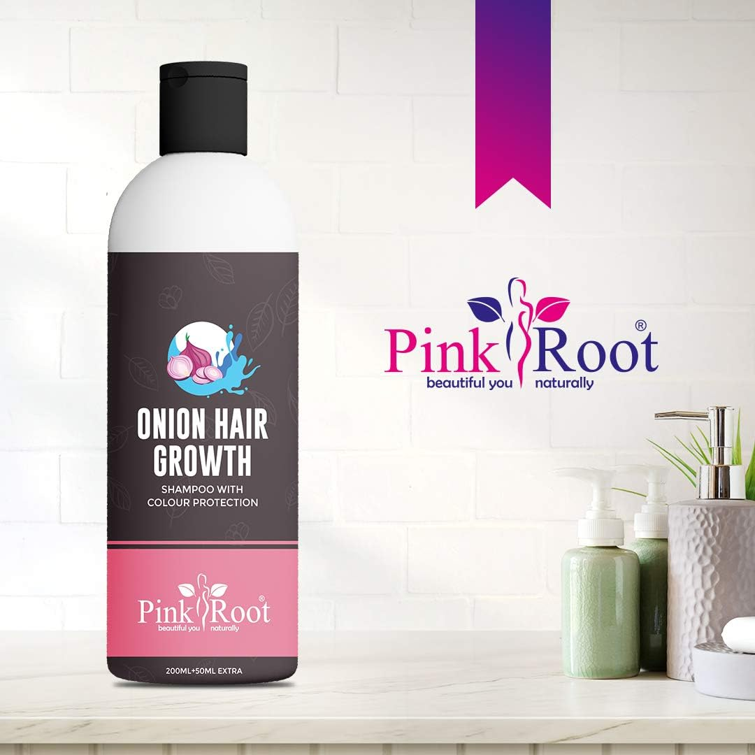 Pink Root Onion Hair Growth Shampoo (200+50)Ml image number 2